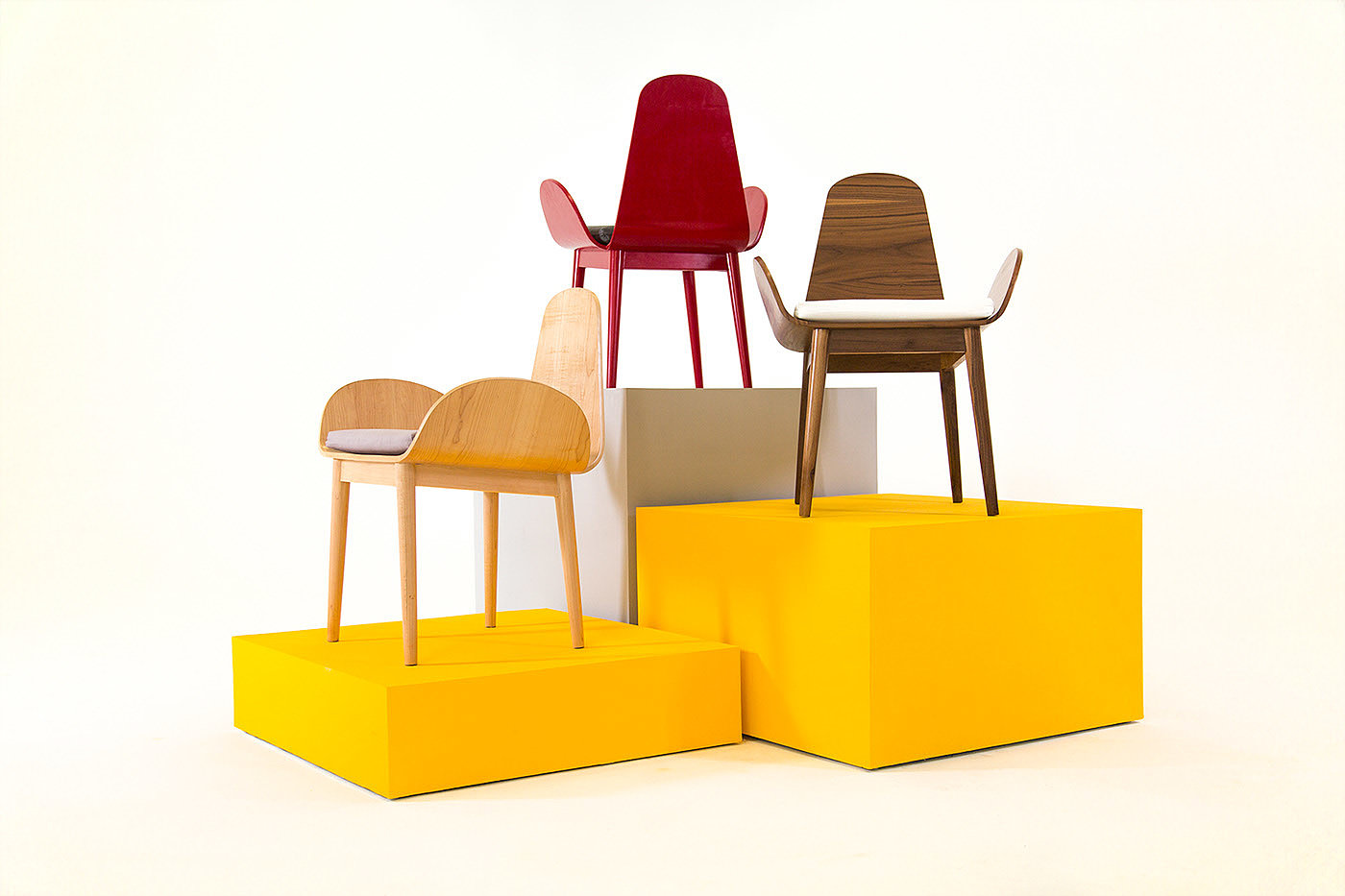 Modern technology，handicraft，woodiness，Plywood，chair，W Chair，