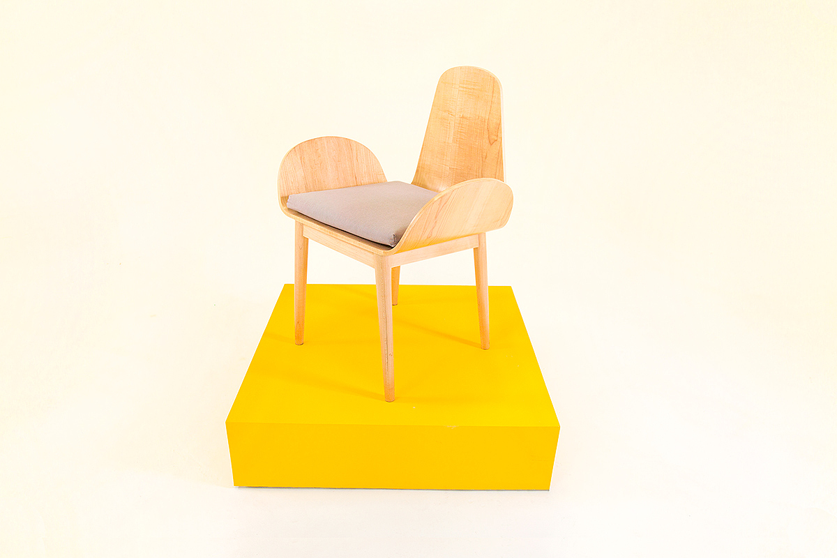 Modern technology，handicraft，woodiness，Plywood，chair，W Chair，