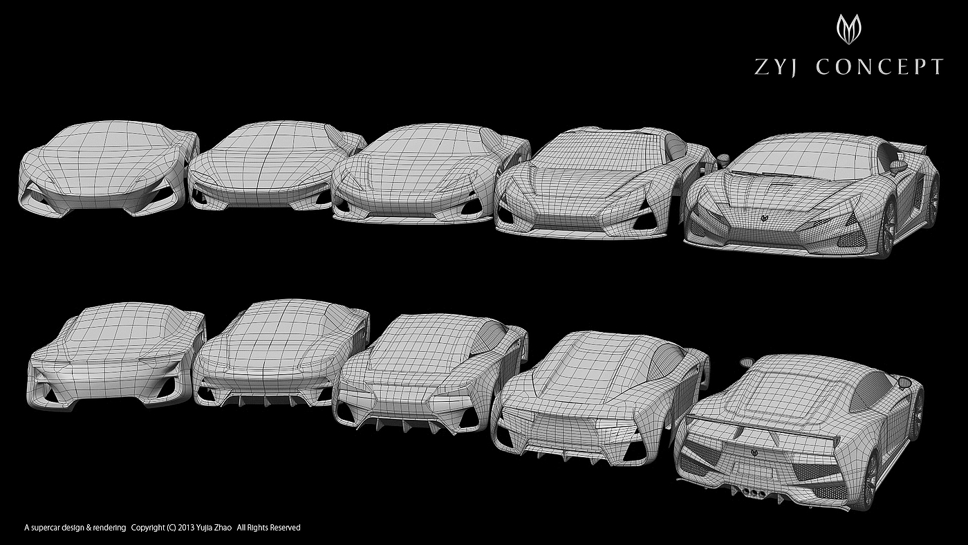 跑车，ZYJ，概念，设计，
