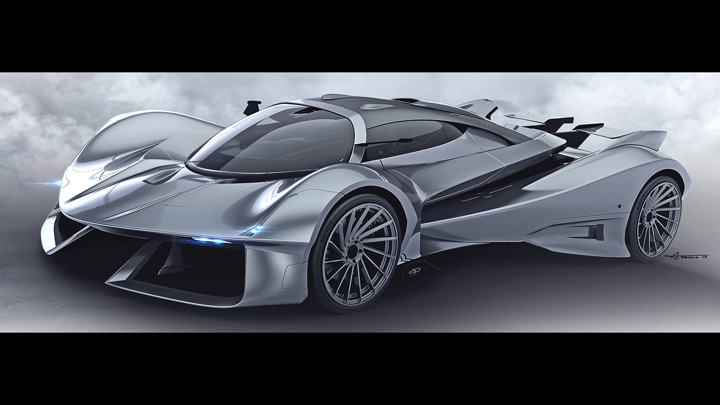 Car wing，Cool，open car，Sports car，