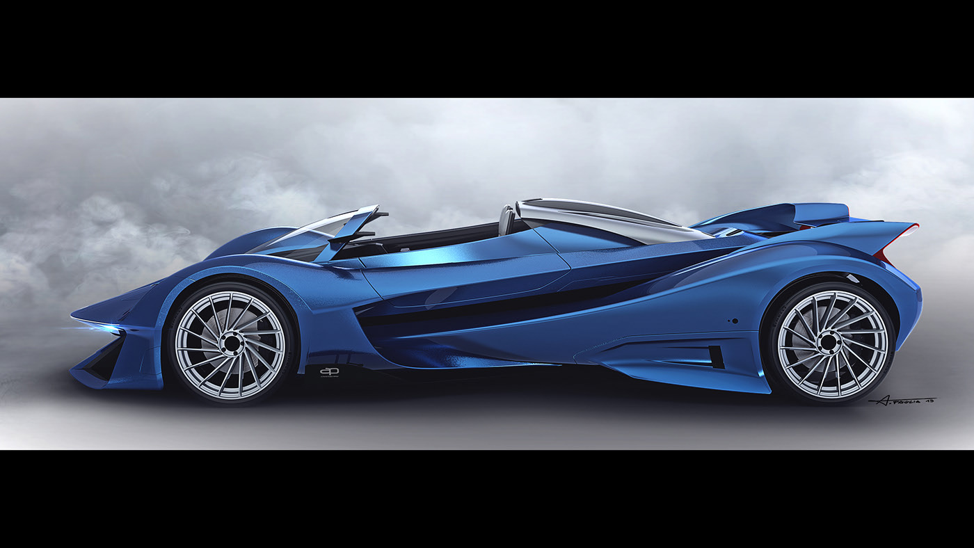 Car wing，Cool，open car，Sports car，