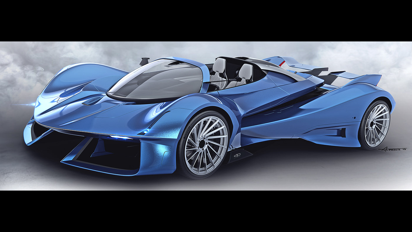 Car wing，Cool，open car，Sports car，