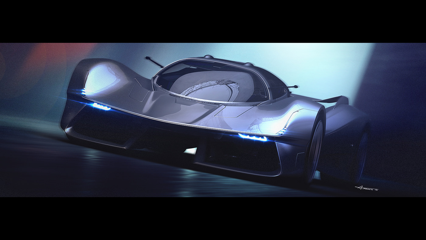 Car wing，Cool，open car，Sports car，