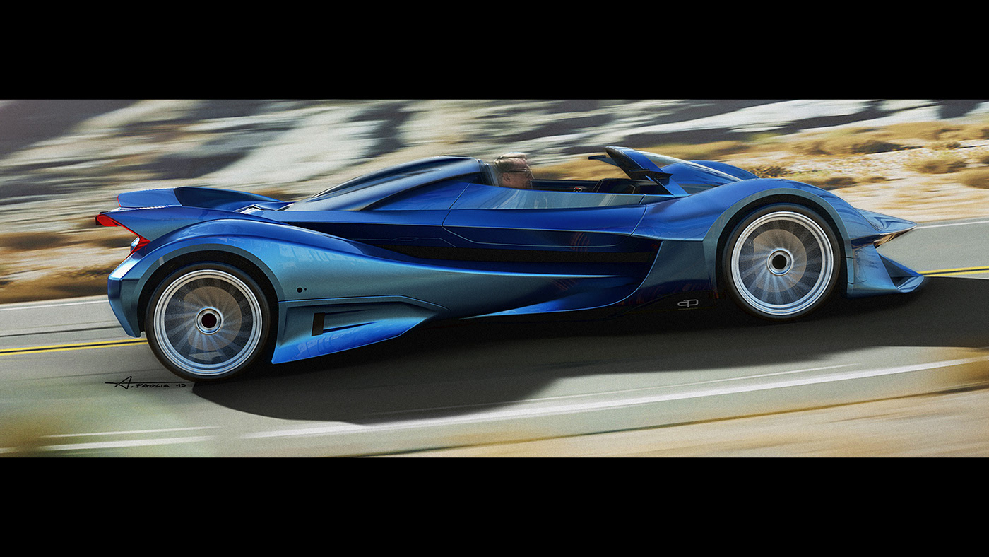 Car wing，Cool，open car，Sports car，