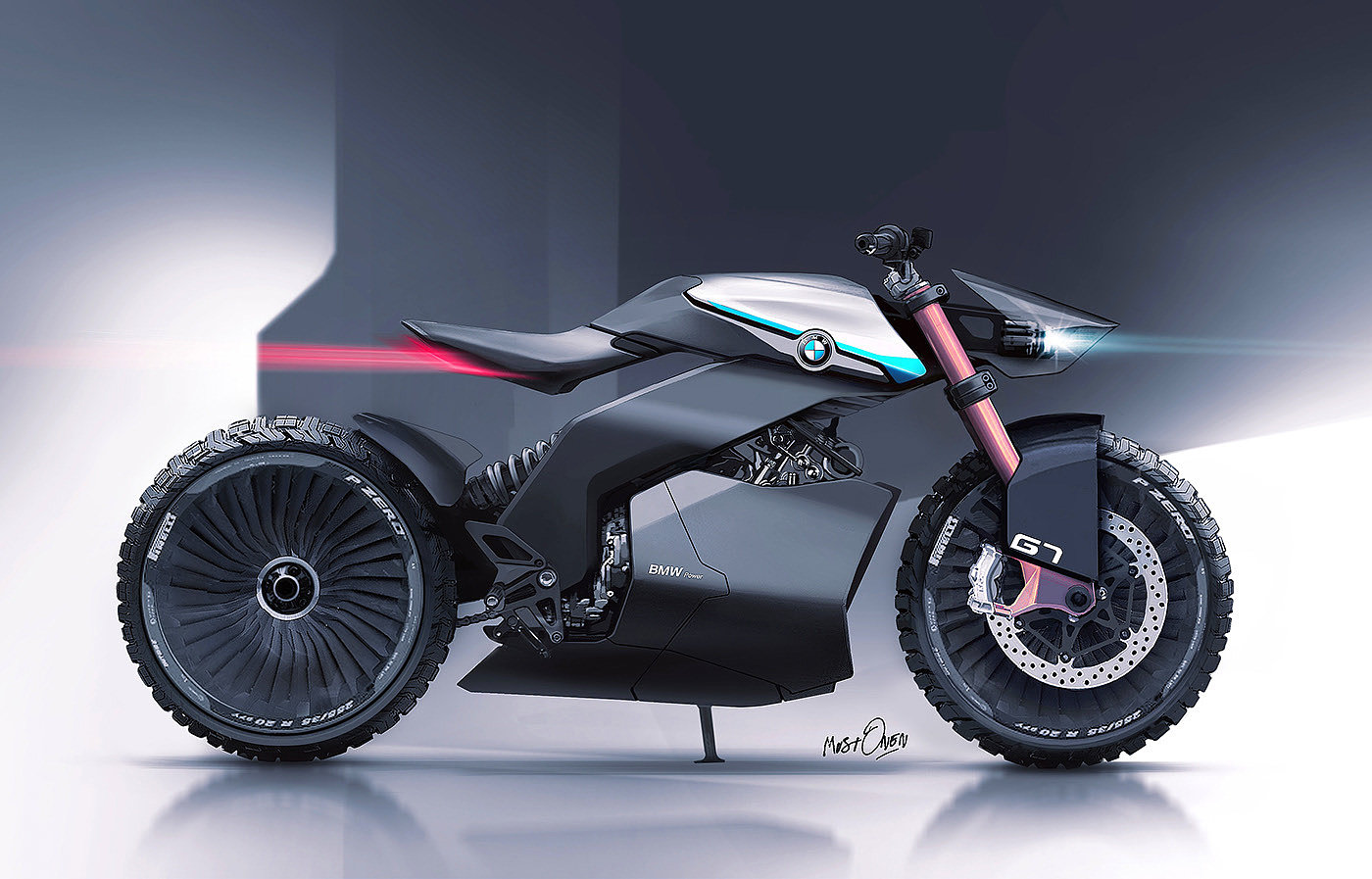 bmw，Concept motorcycle，BMW G7，motorcycle，