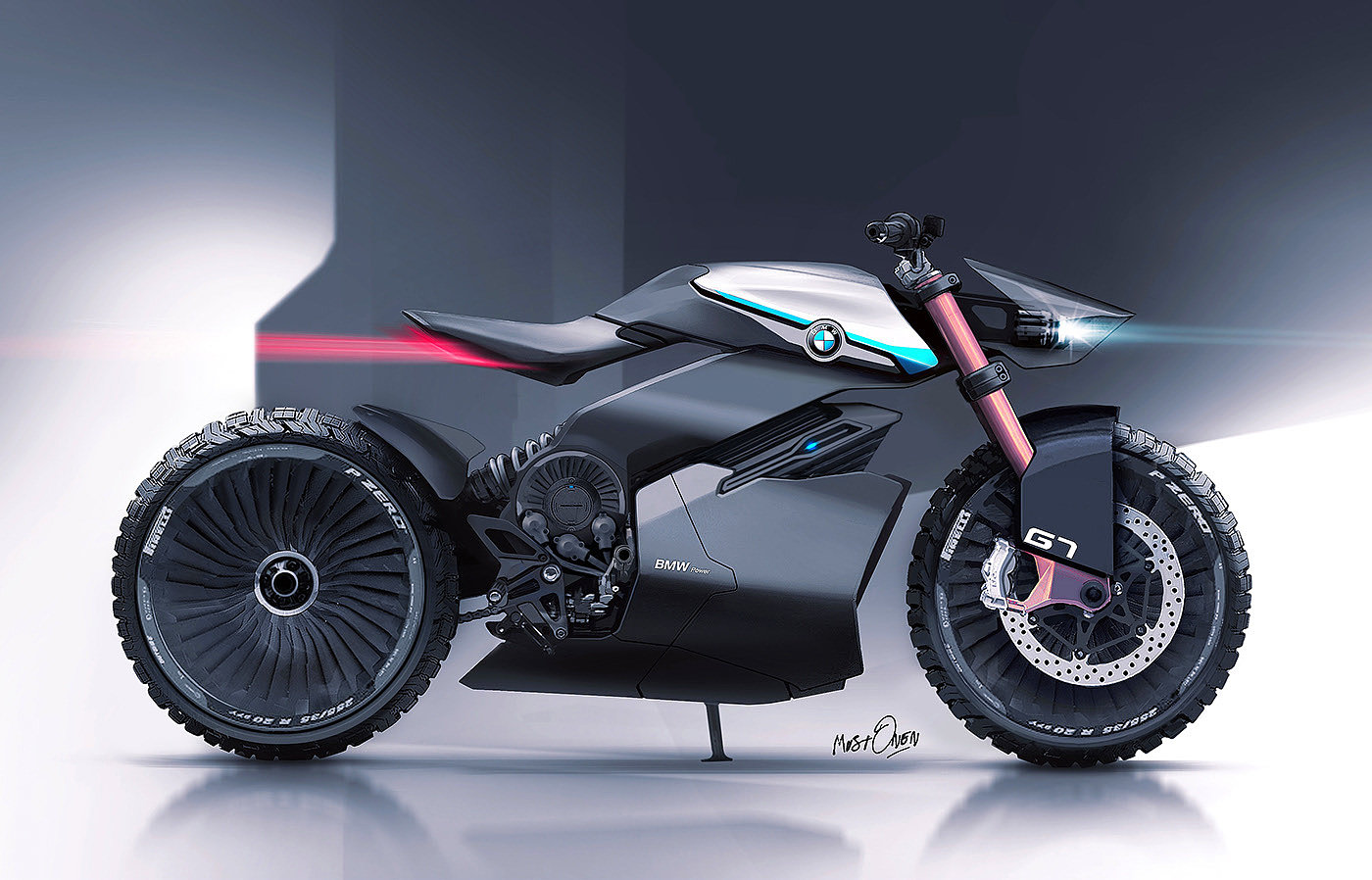 bmw，Concept motorcycle，BMW G7，motorcycle，