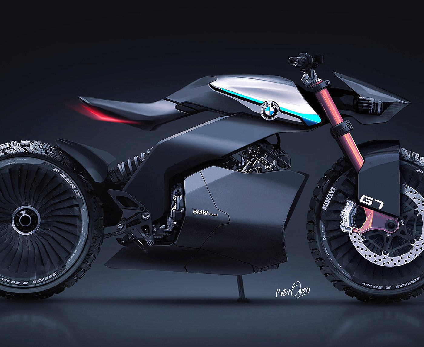 bmw，Concept motorcycle，BMW G7，motorcycle，