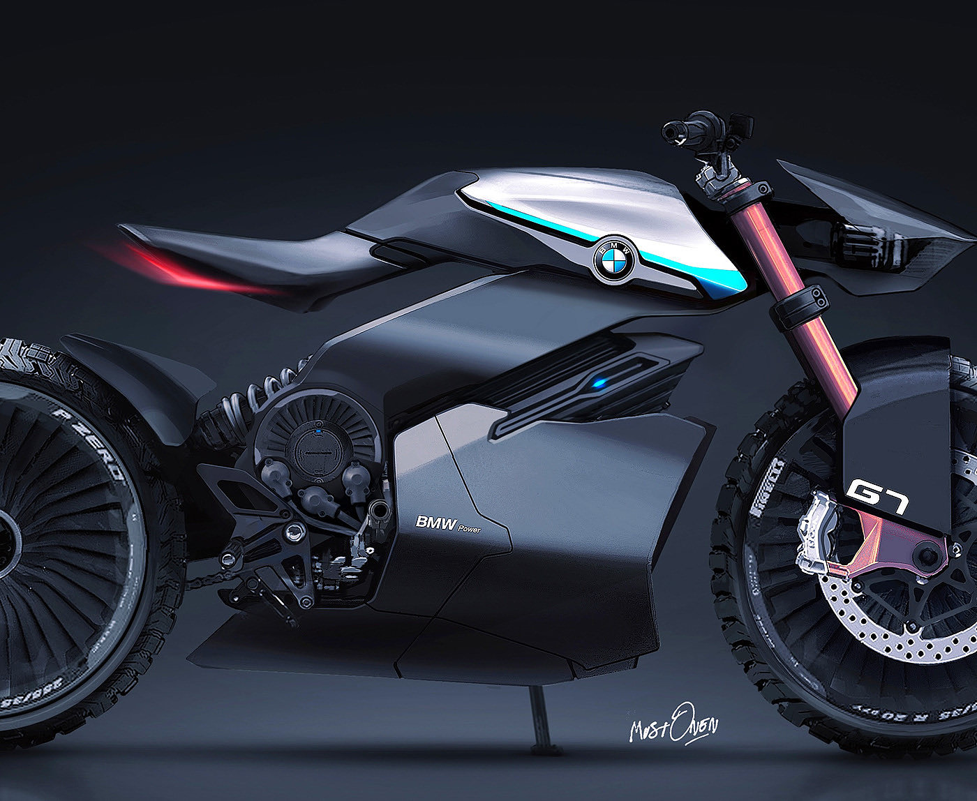 bmw，Concept motorcycle，BMW G7，motorcycle，