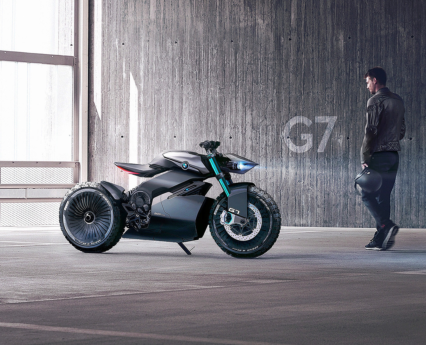 bmw，Concept motorcycle，BMW G7，motorcycle，