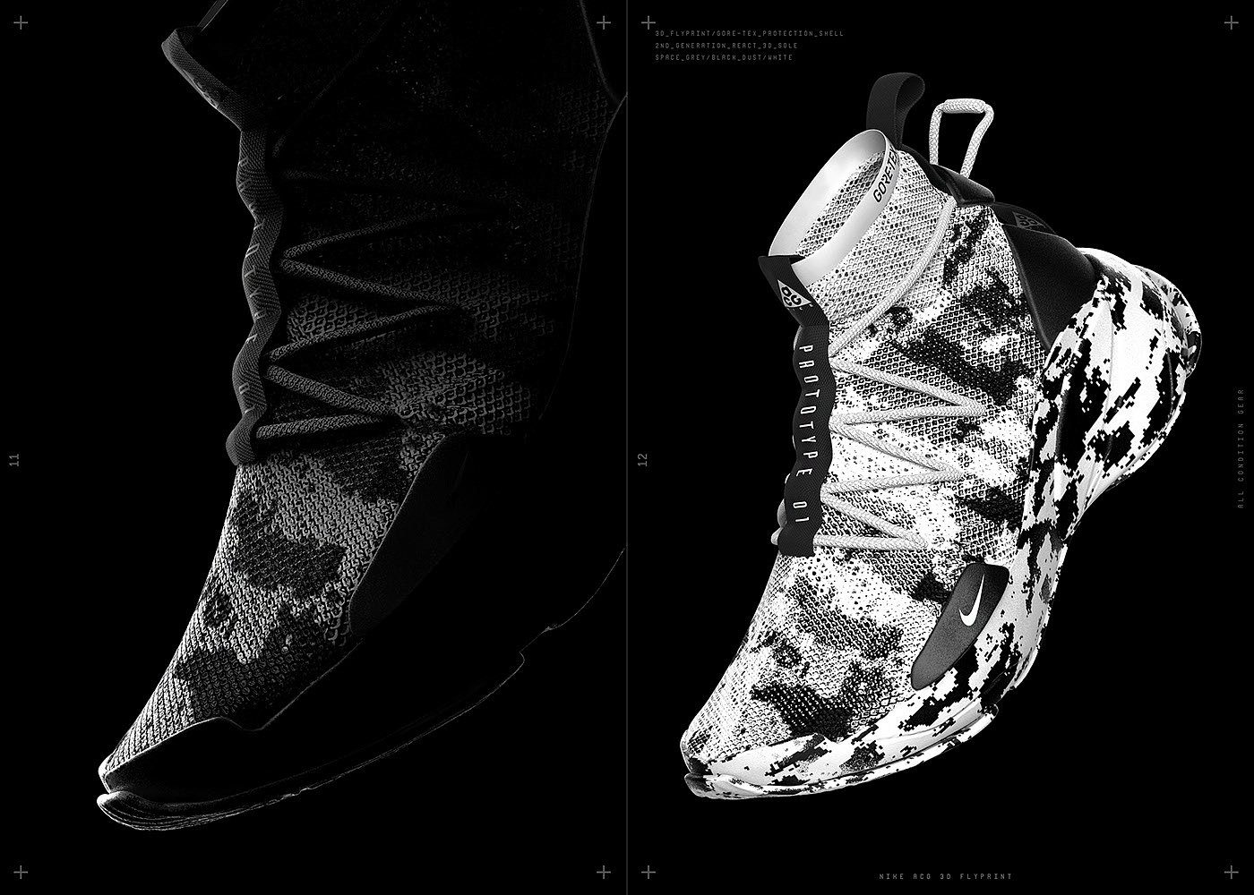 3D printing，concept，outdoors，sneakers，Nike，