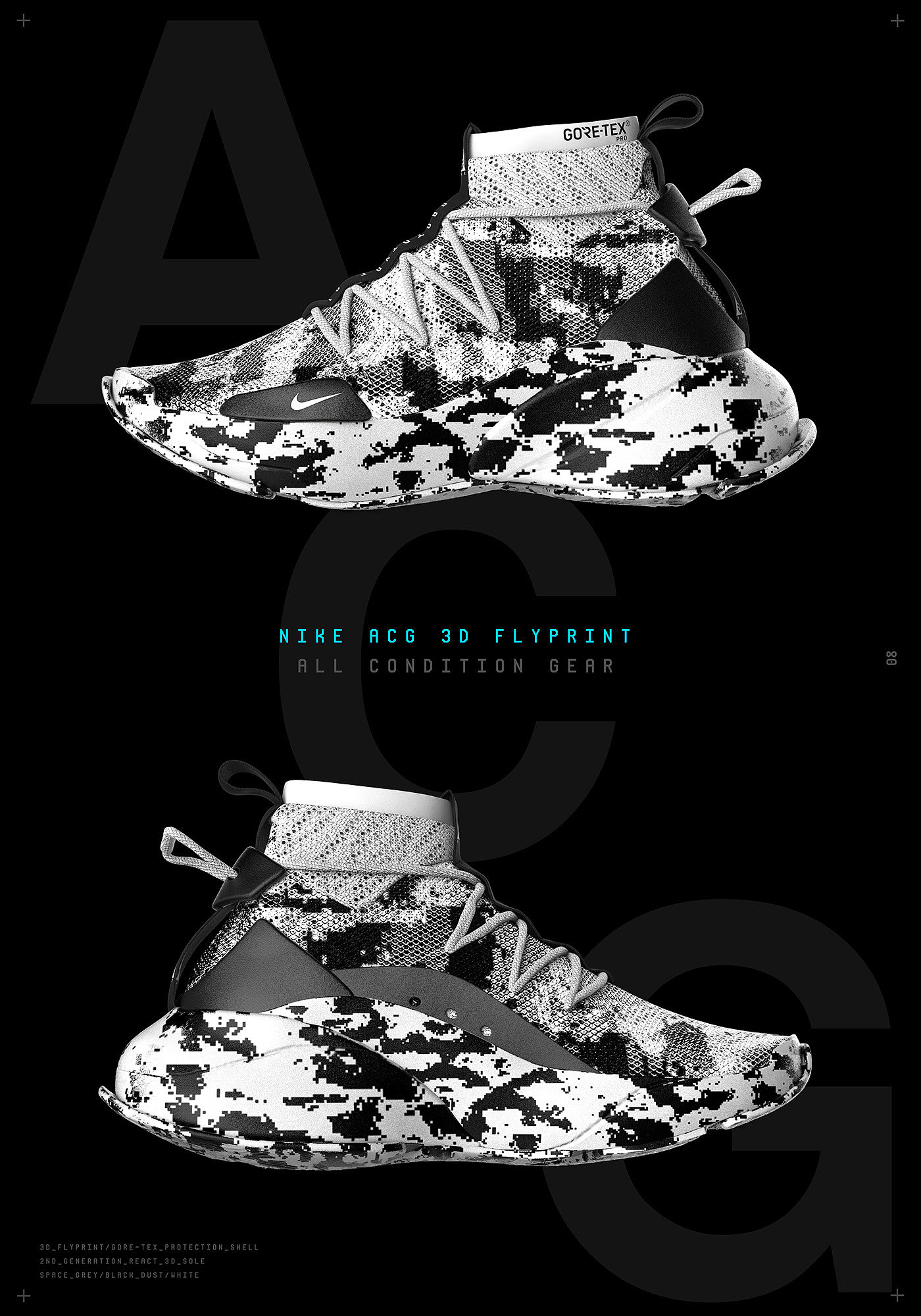 3D printing，concept，outdoors，sneakers，Nike，