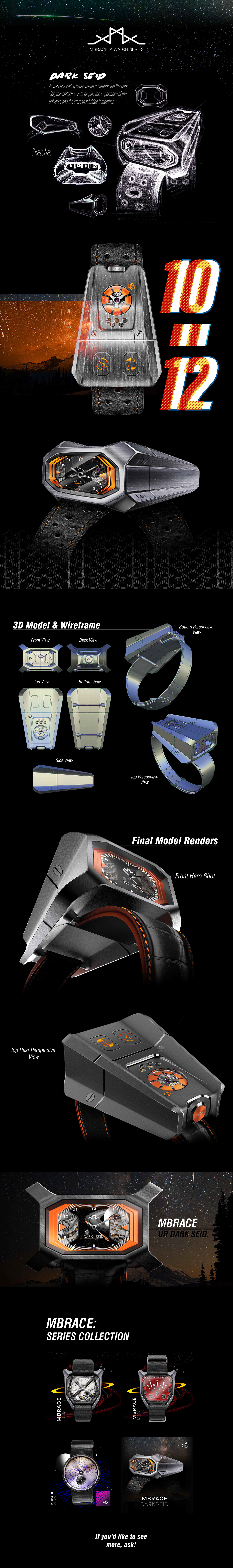 Wrist watch，Mechanical watch，MBRACE，universe，