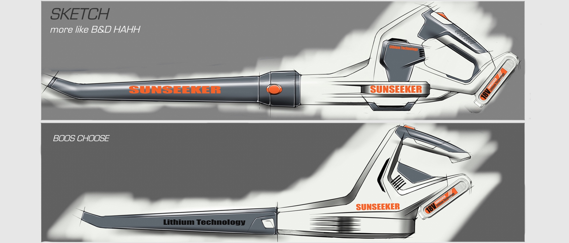 Lithium electric garden tool hair dryer，