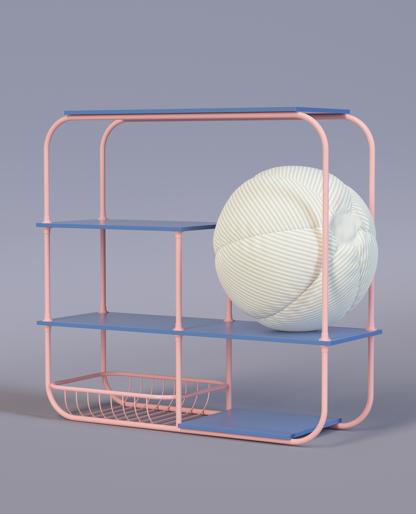 NEW BAUHAUS，Coffee table, pouf, shelf，industrial design，illustration，furniture design ，