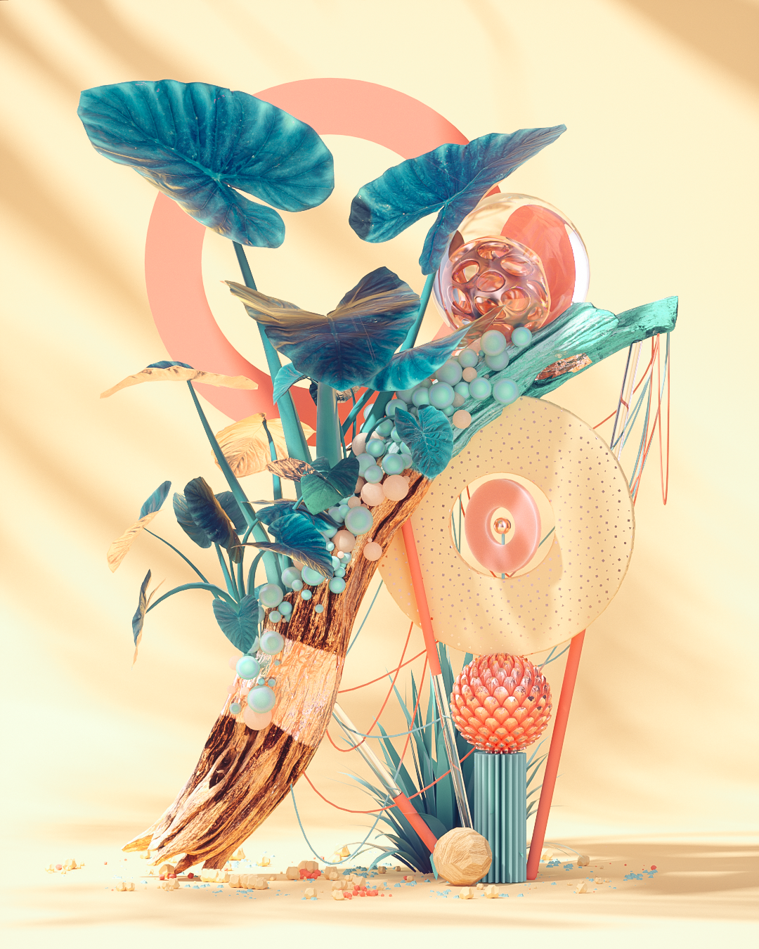 3D Nonsense，Creative guidance，Digital art，illustration，