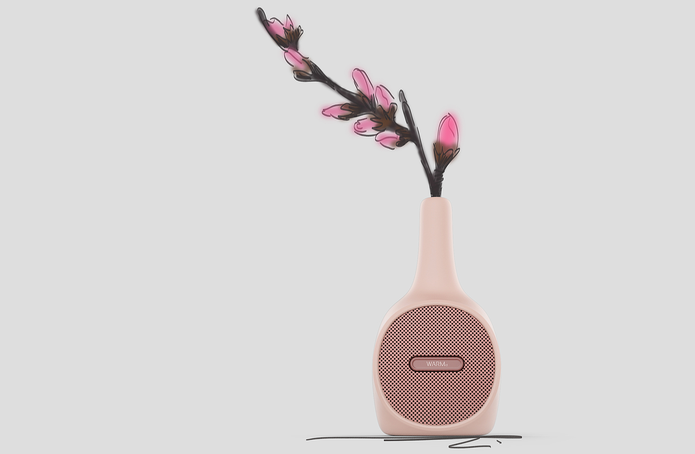 loudspeaker box，Creative products，Household products，Electronic vase，product design，