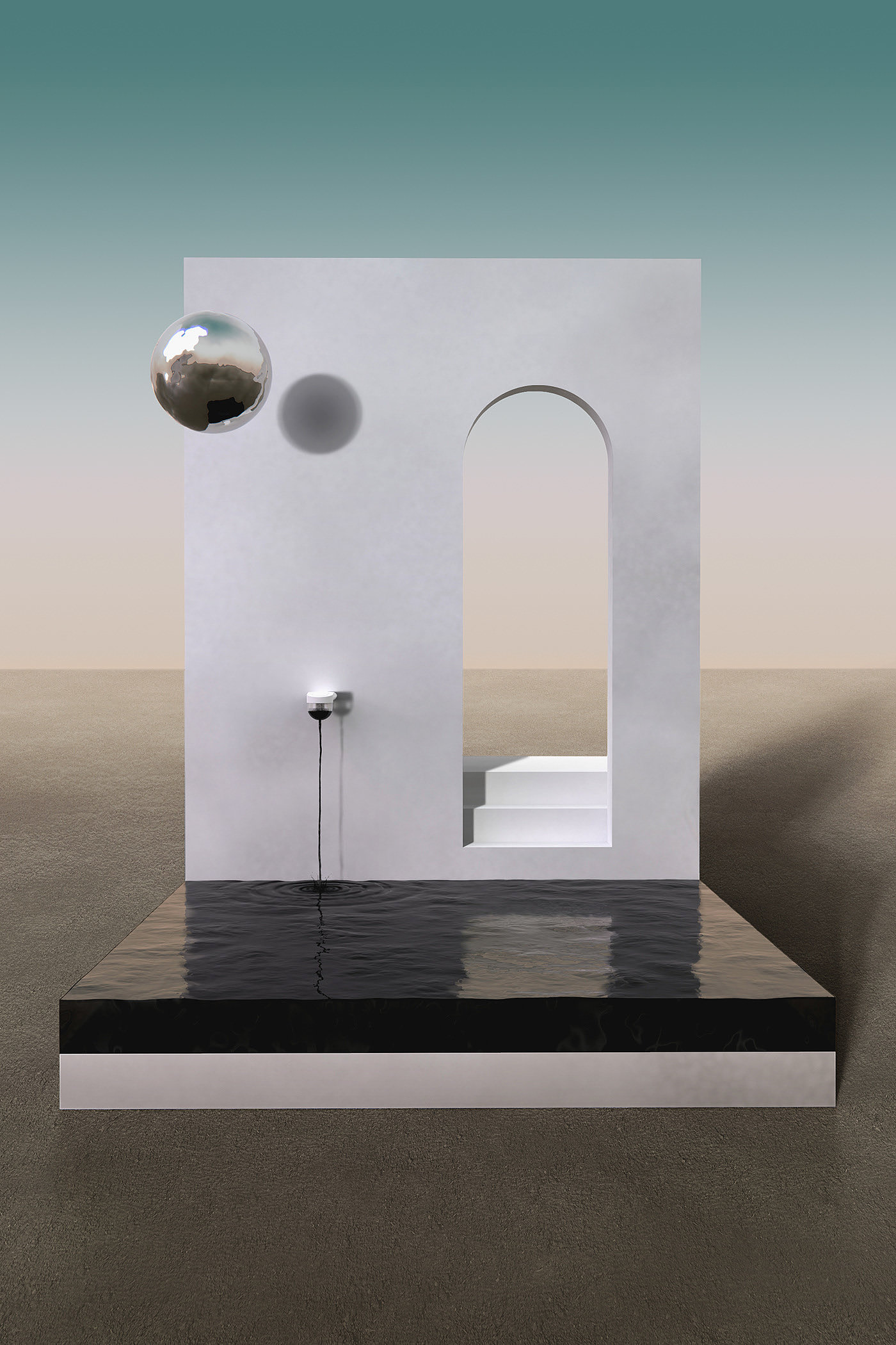 introspection，bathroom，Shower，Nozzle，Bell Jar，