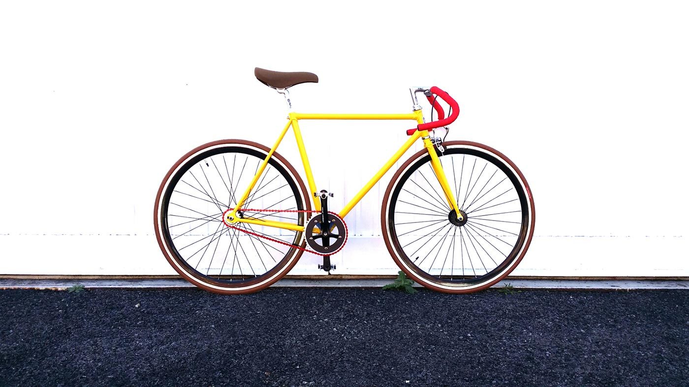 撞色自行车设计