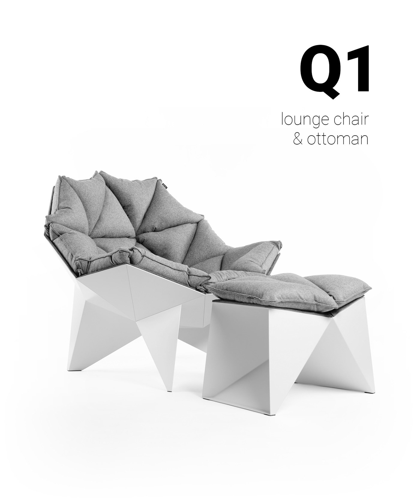 white，Rest chair，Q1 lounge chair，