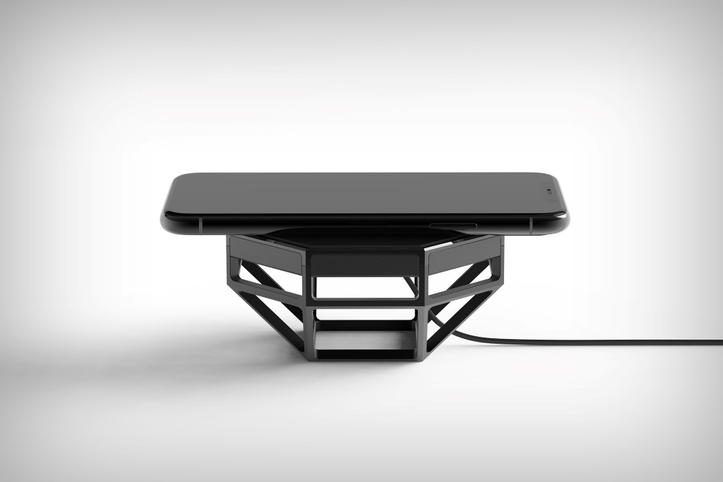 Octagon，wireless charger ，black，