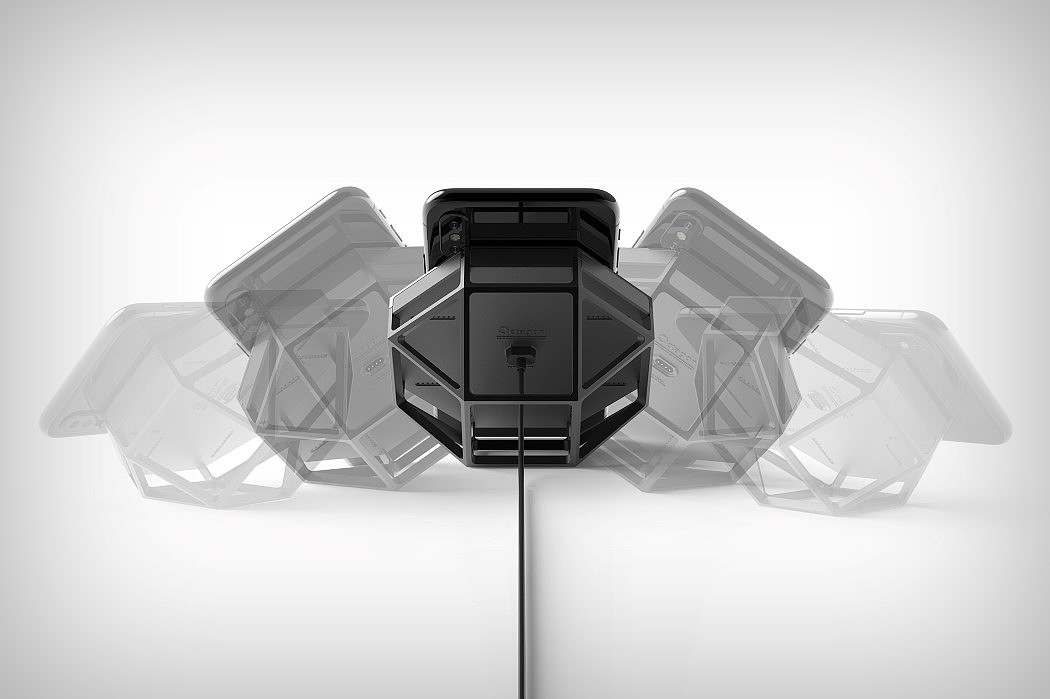 Octagon，wireless charger ，black，