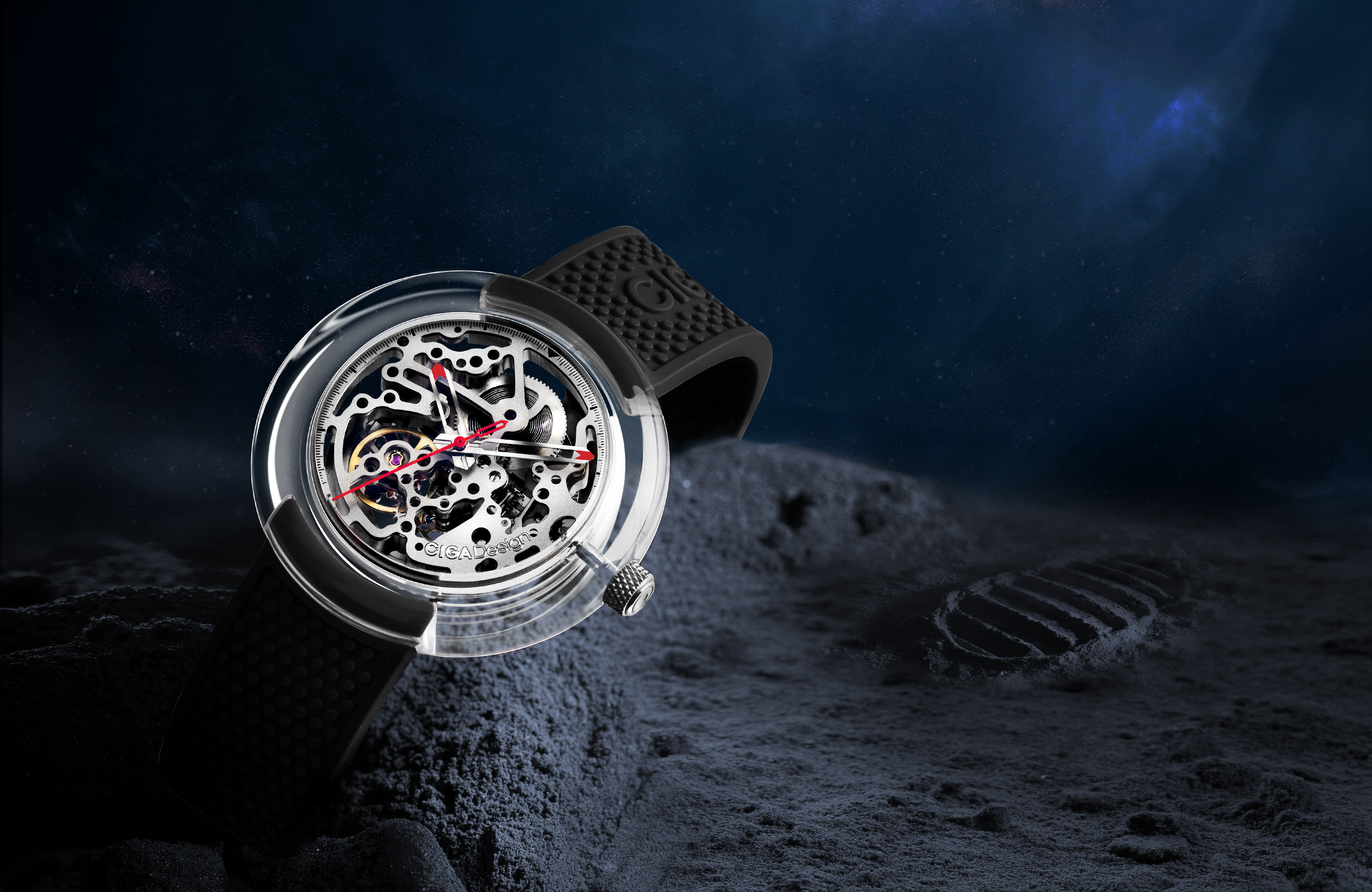 Chinese original masterpiece，Fully transparent，Full hollowed out，Mechanical watch，