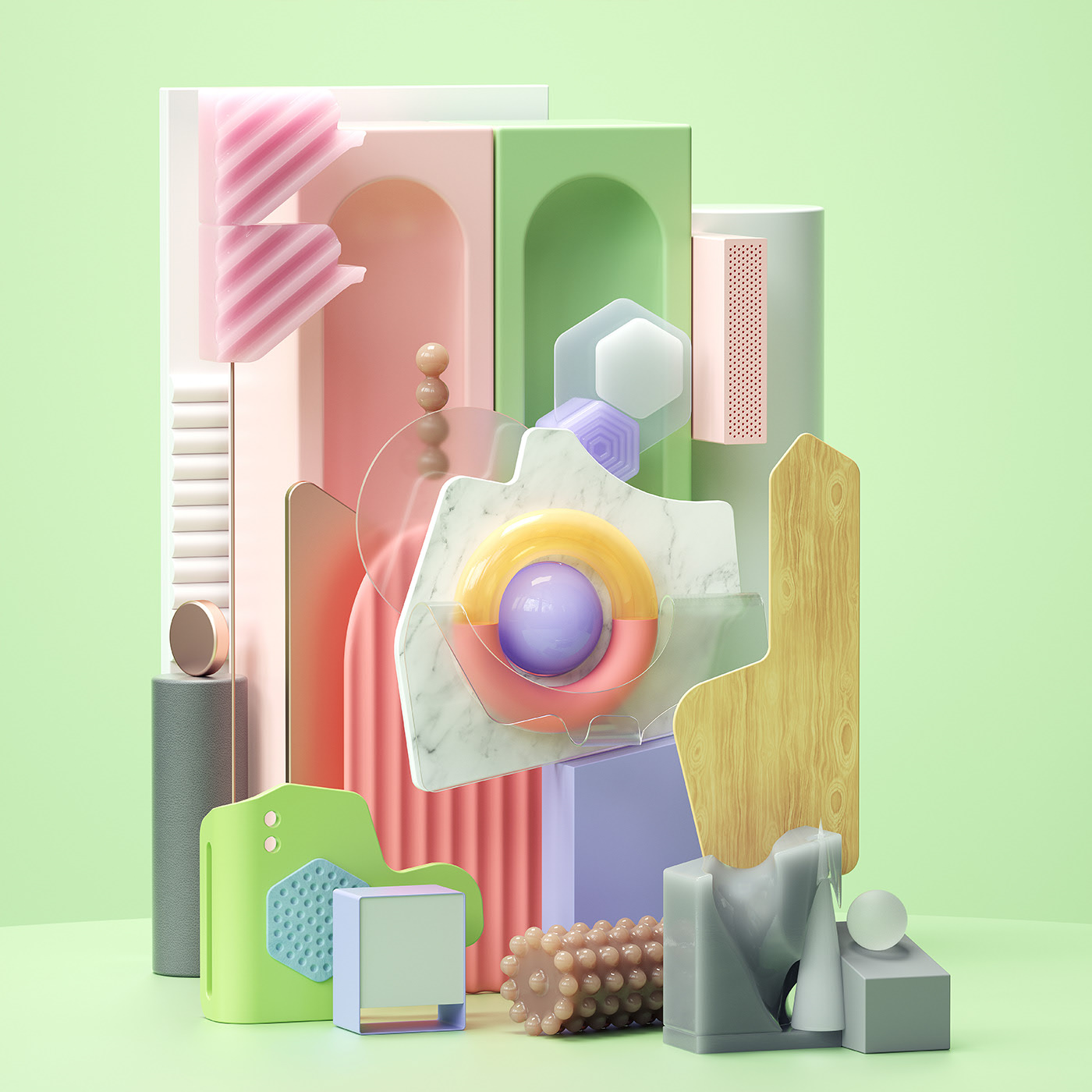 Breathing Space，Art guidance，Interior design，illustration，