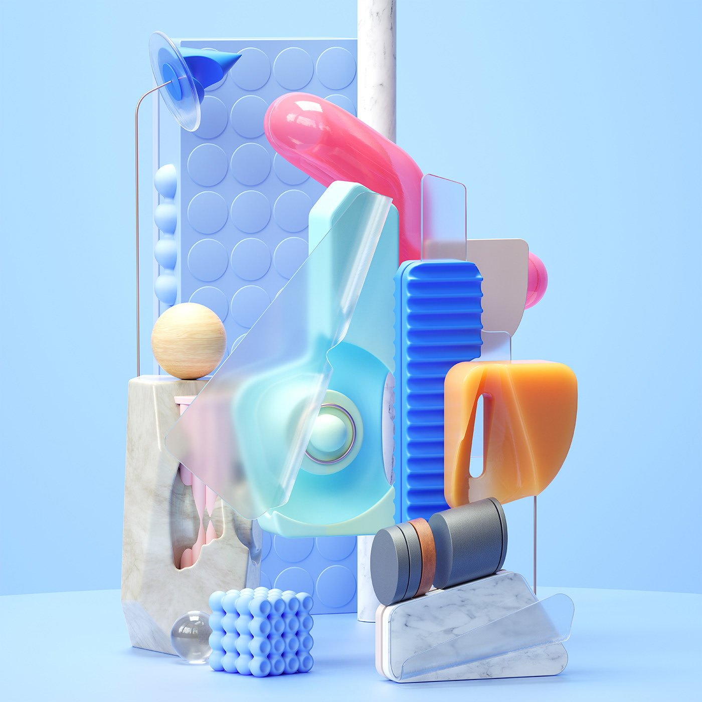 Breathing Space，Art guidance，Interior design，illustration，