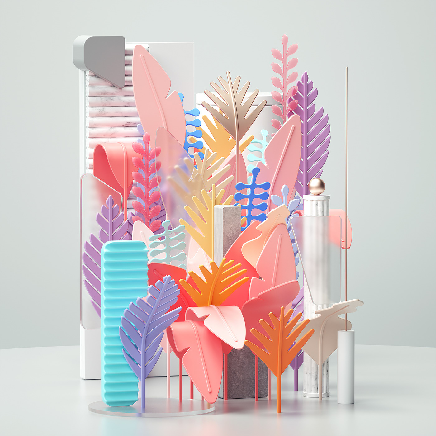 Breathing Space，Art guidance，Interior design，illustration，