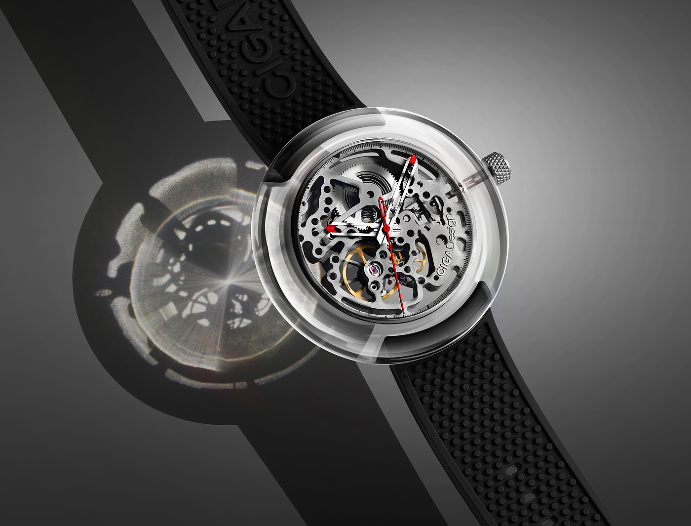 Chinese original masterpiece，Fully transparent，Full hollowed out，Mechanical watch，