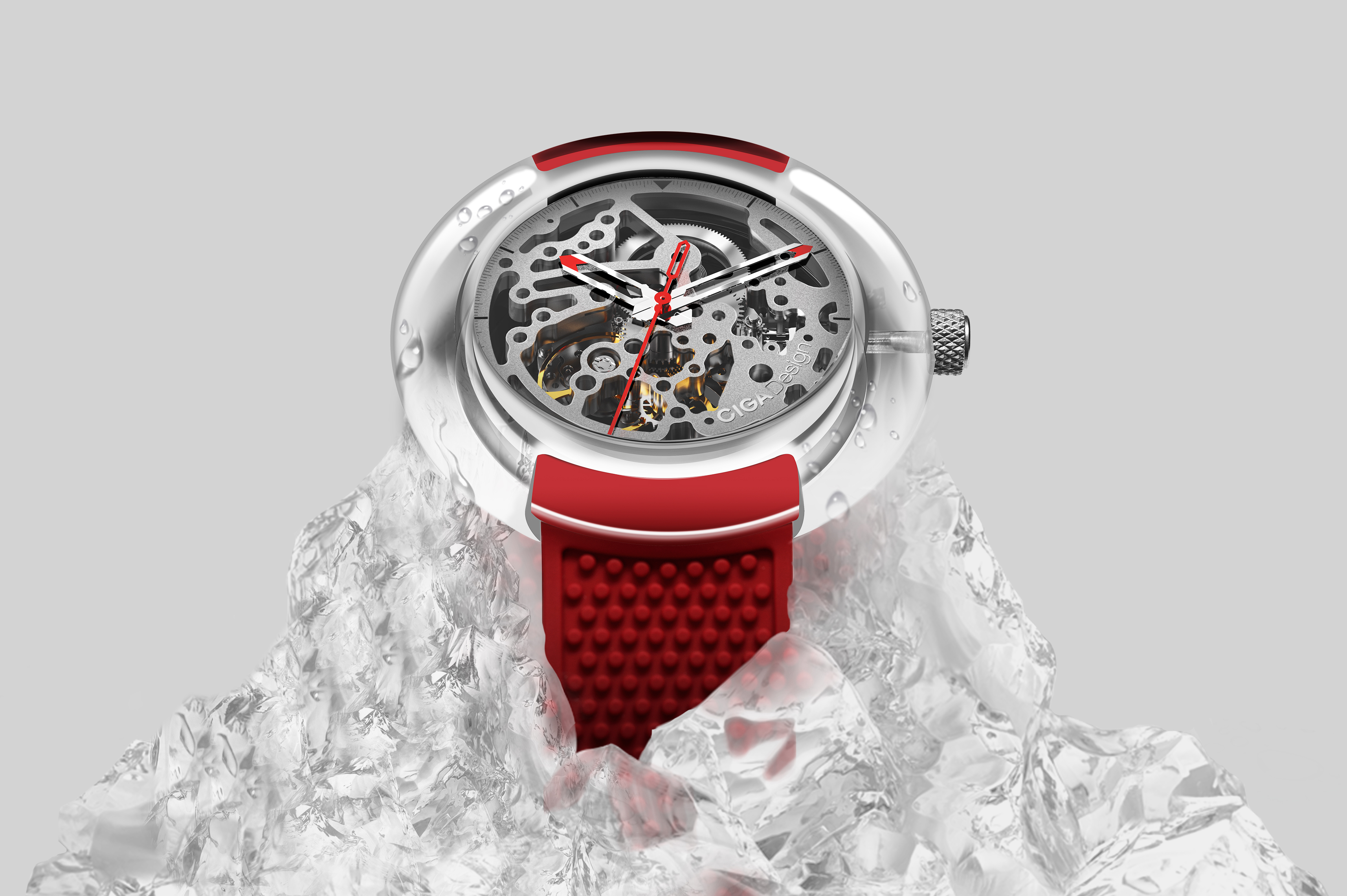 Chinese original masterpiece，Fully transparent，Full hollowed out，Mechanical watch，