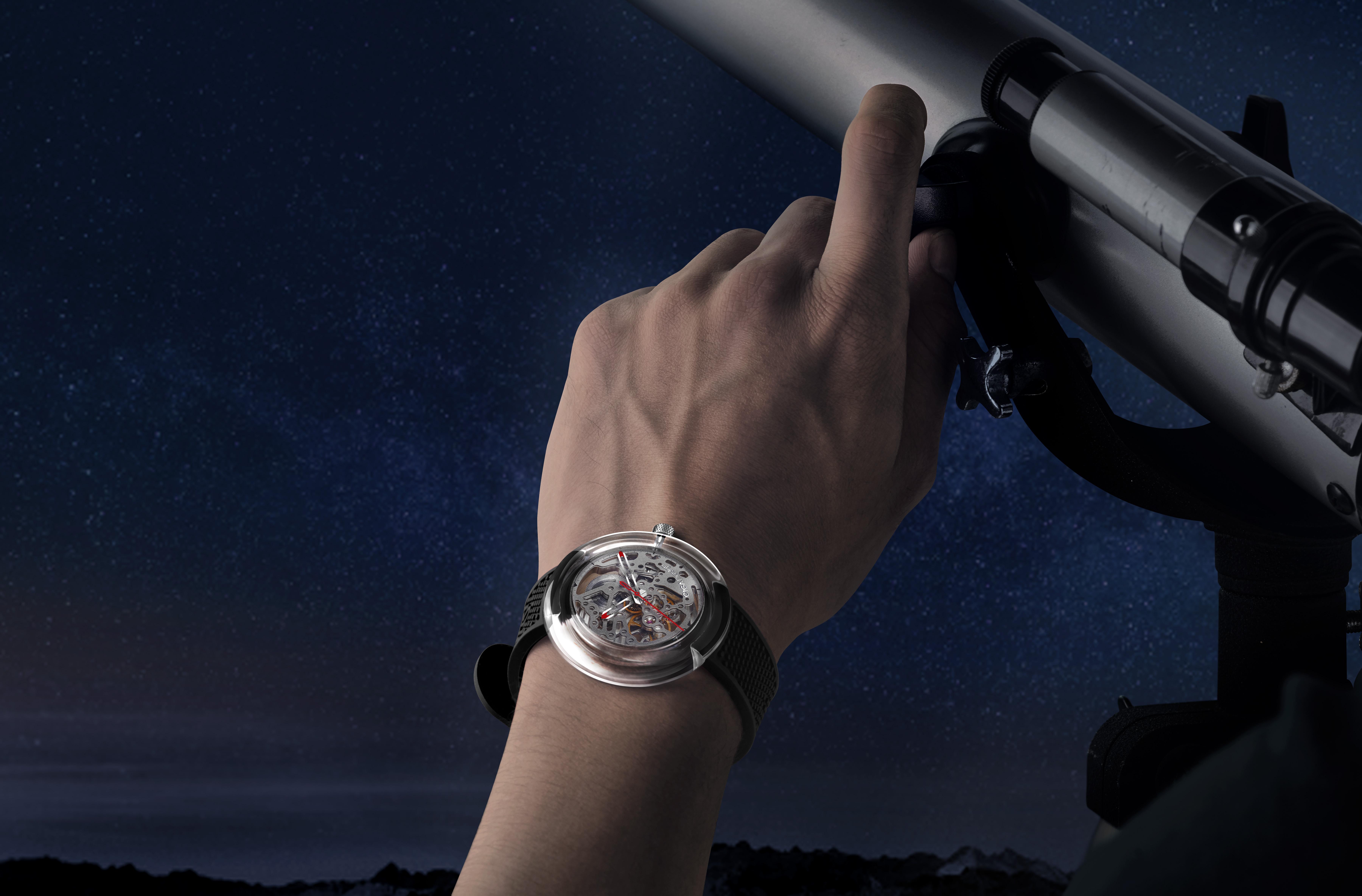 Chinese original masterpiece，Fully transparent，Full hollowed out，Mechanical watch，