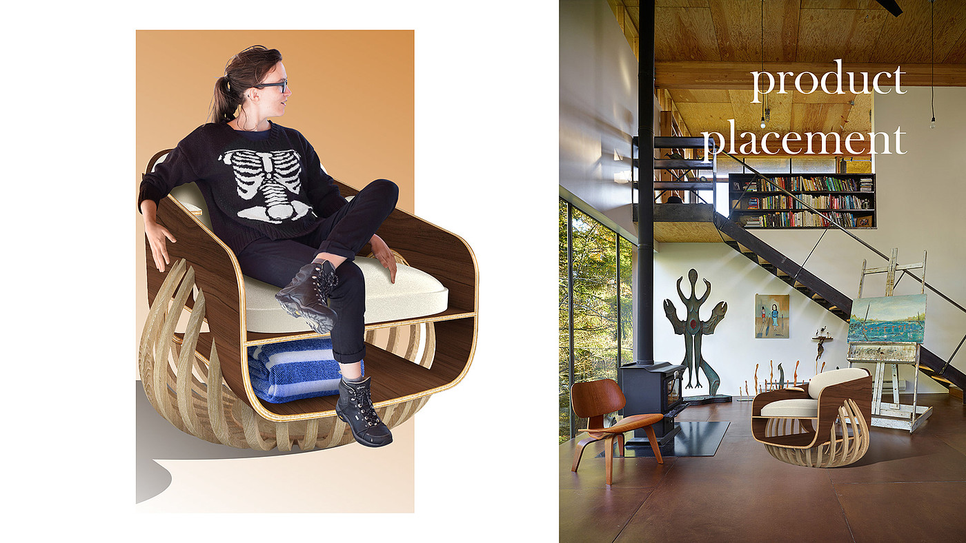 Delicate，Design，chair，Rocking chair，