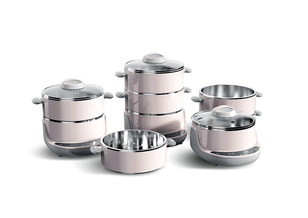 steamer，stainless steel，Electric steamer，Tastier-Electric，Bear bear，reddot，Red dot award，2019 red dot product design award，