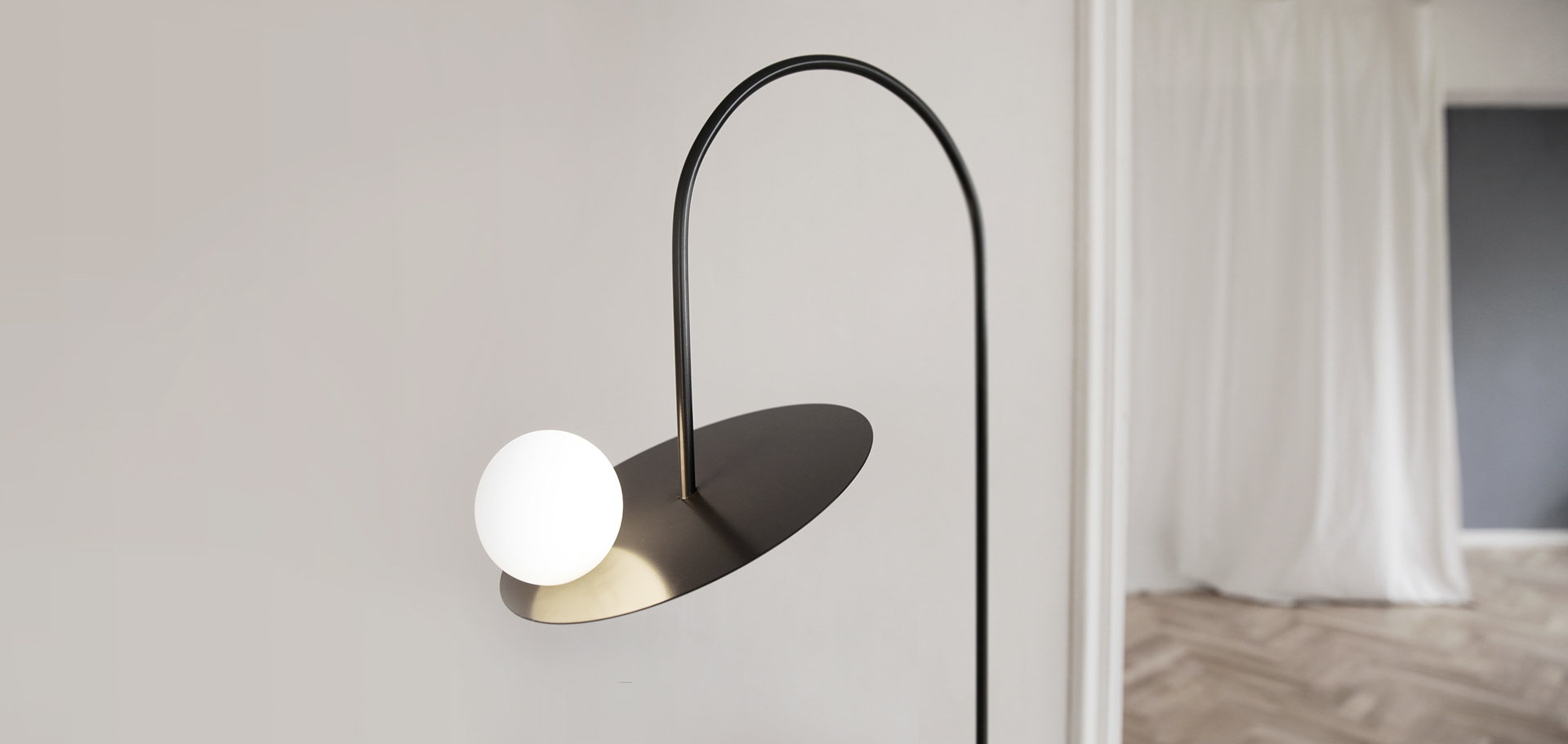 lamp，Design，Floor lamp，On the edge，
