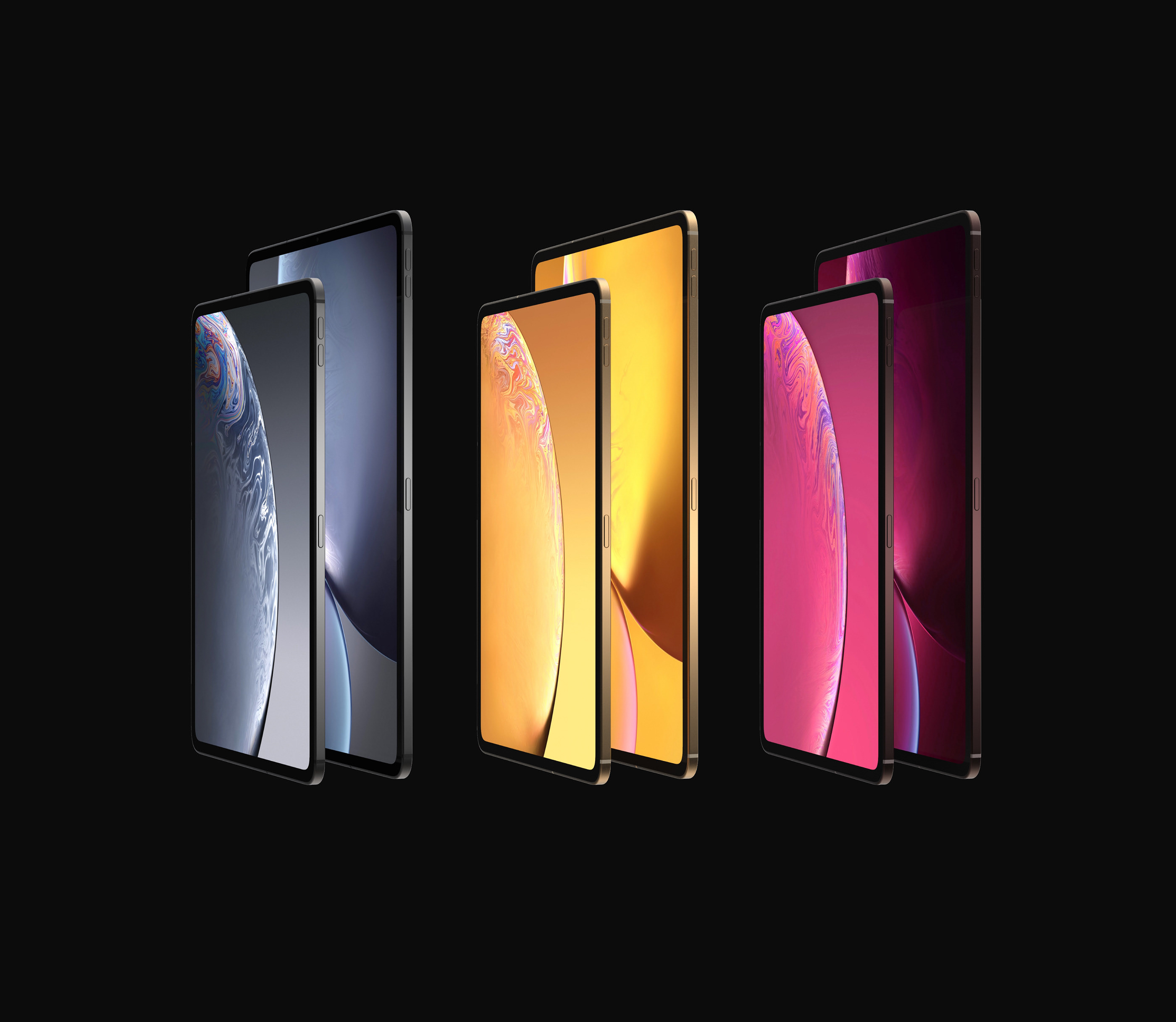 black，tablet PC，iPad Pro，