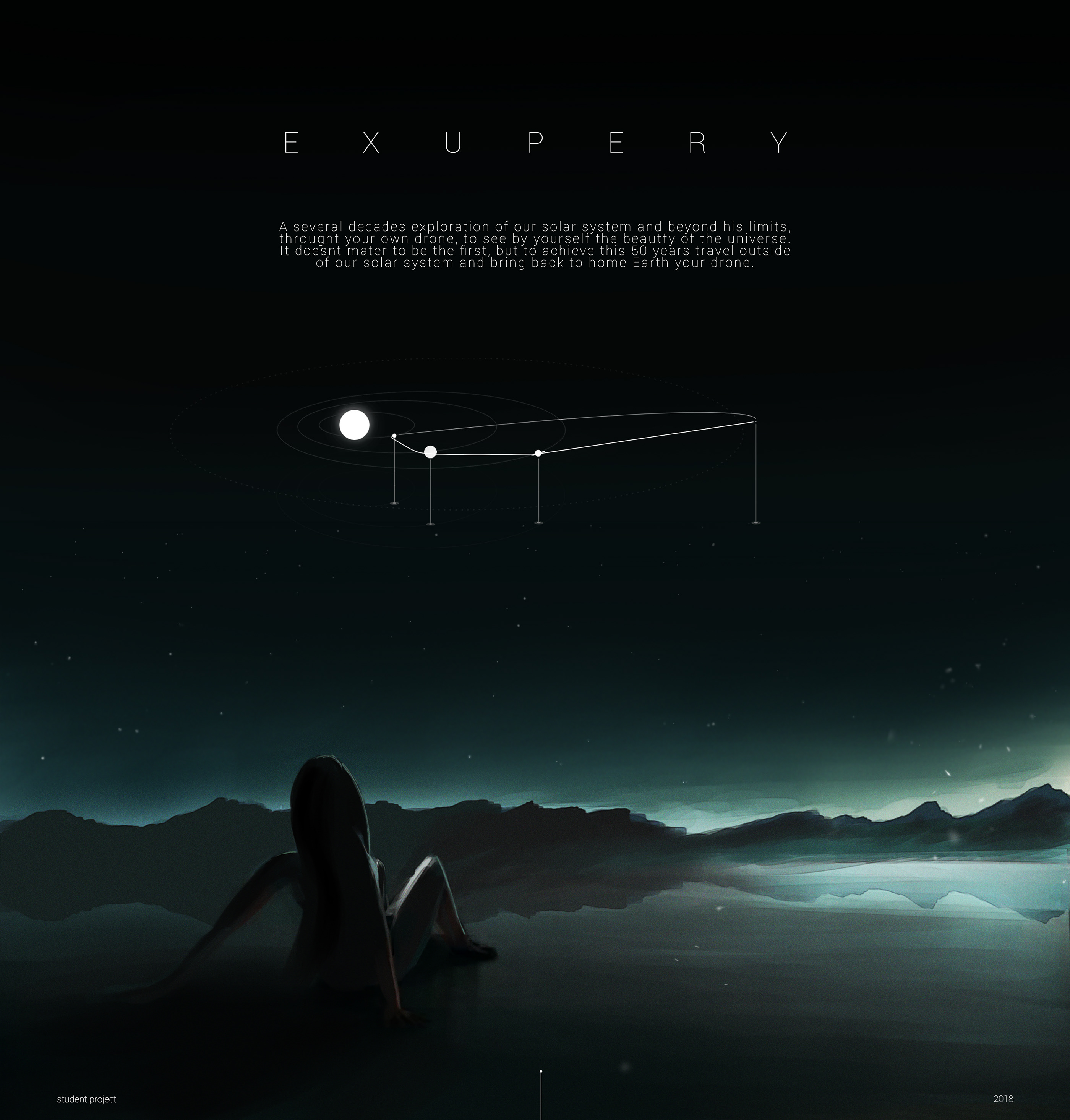 white，Space Explorer，E X U P E R Y，