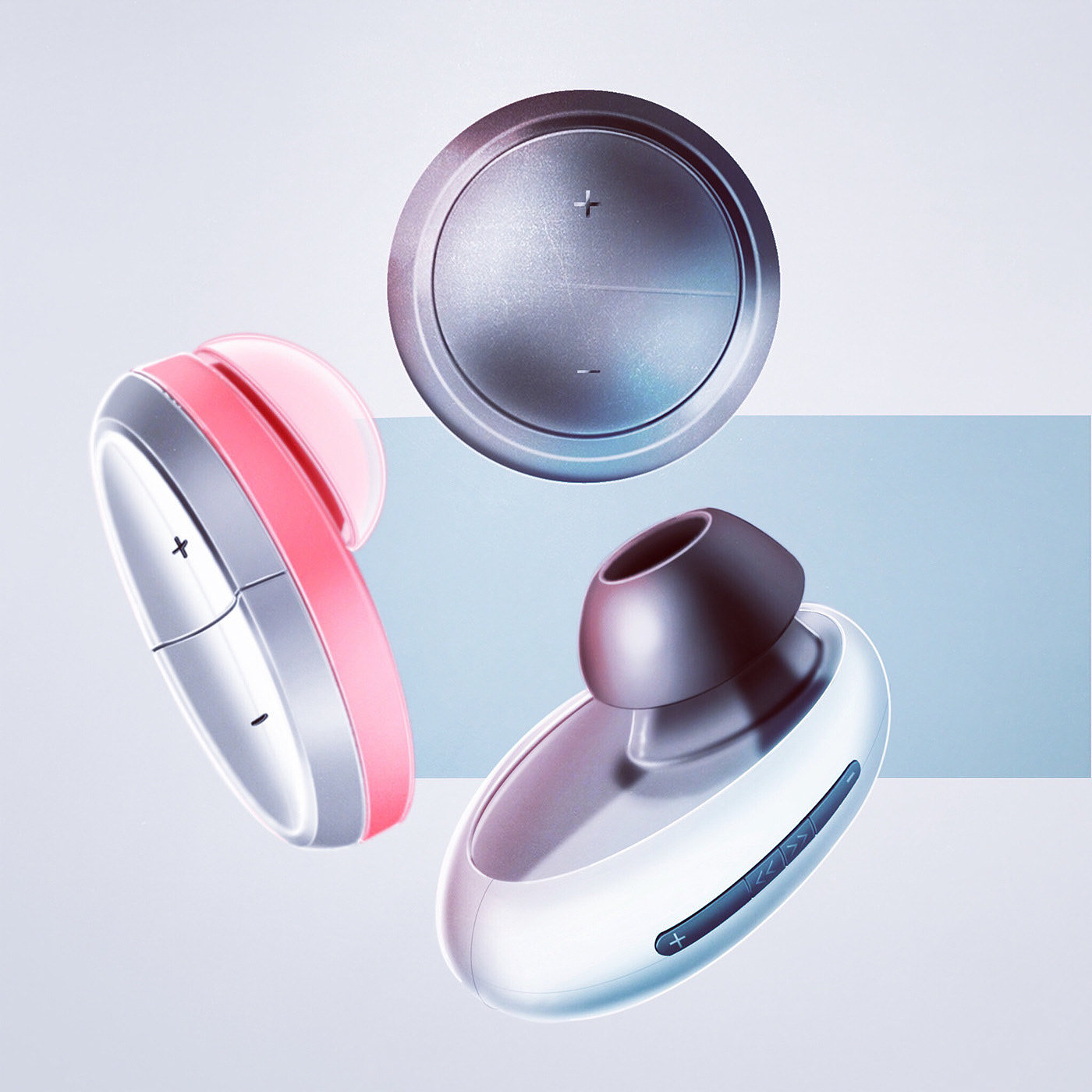 logitech，conceptual design，Wireless headset，Bubbles，