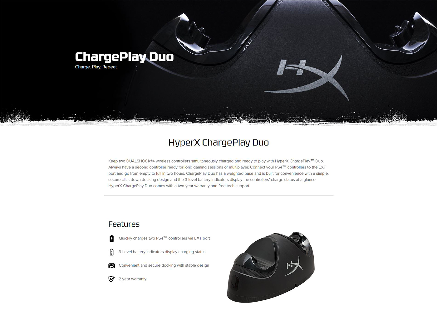 Wireless charging base，Game handle，PS4，HyperX，