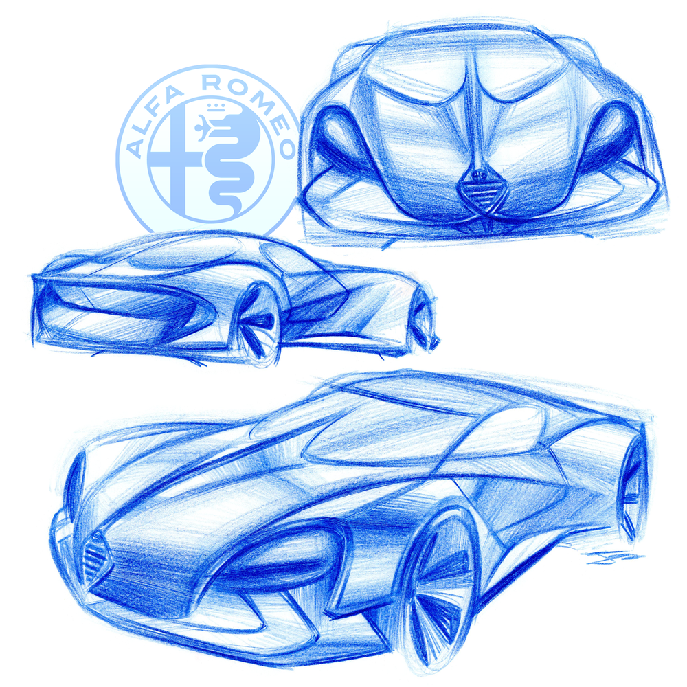 Automobile design sketch，Architecture，Automatic design，illustration，industrial design，