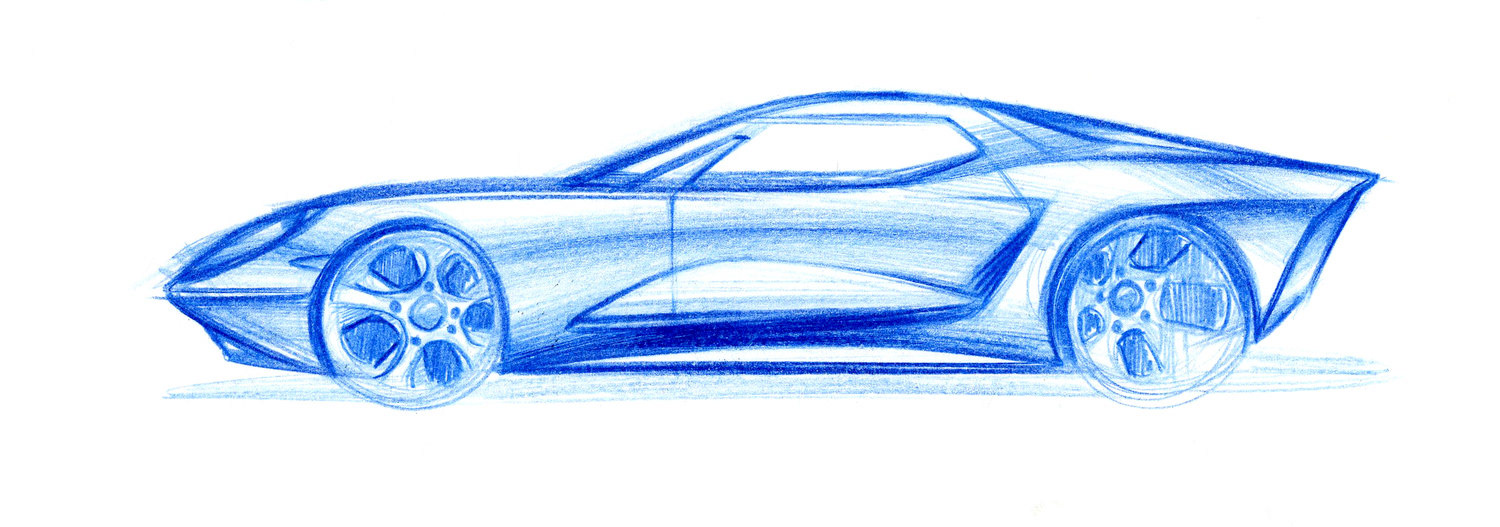 Automobile design sketch，Architecture，Automatic design，illustration，industrial design，