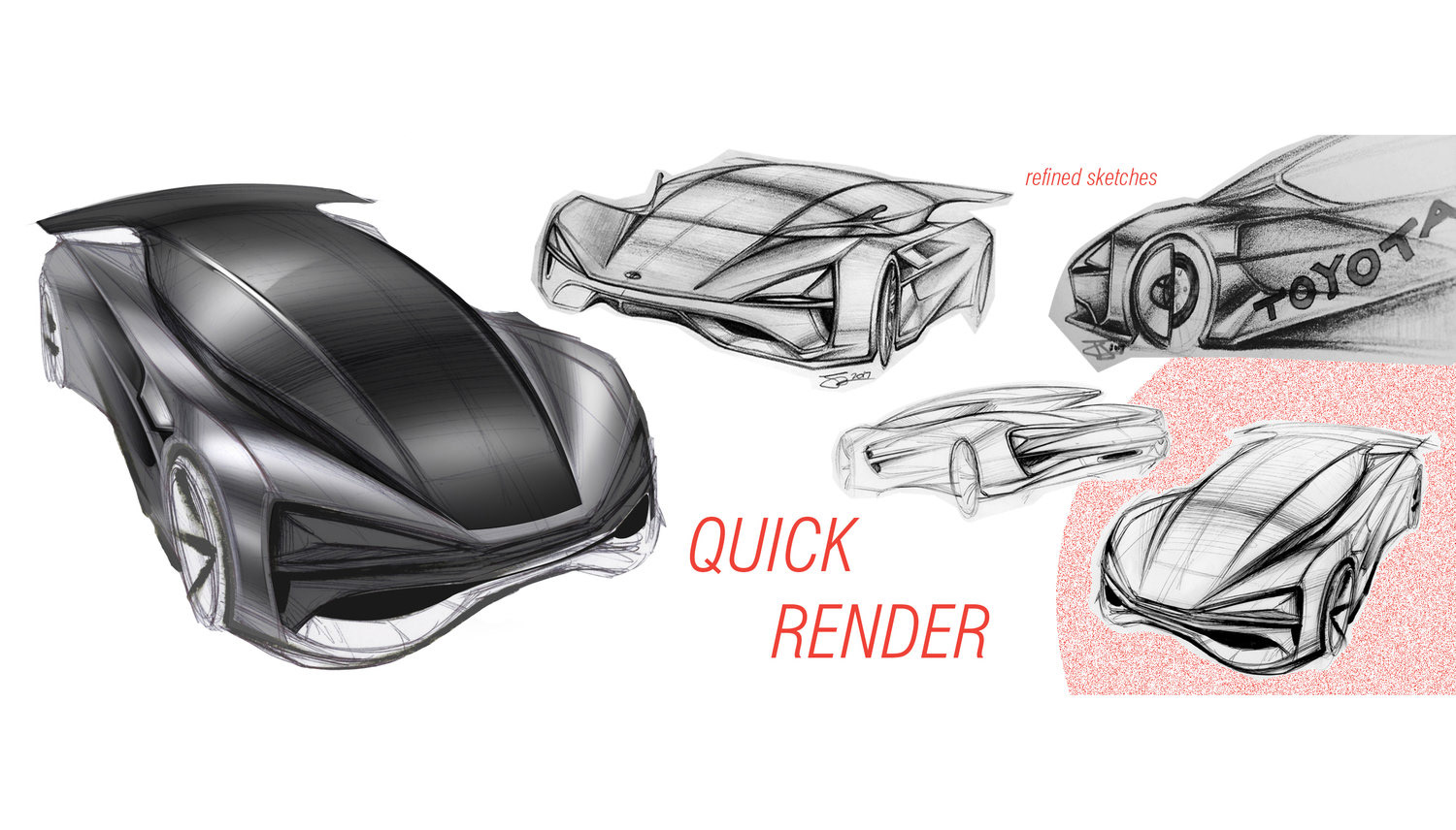 Automobile design sketch，Architecture，Automatic design，illustration，industrial design，