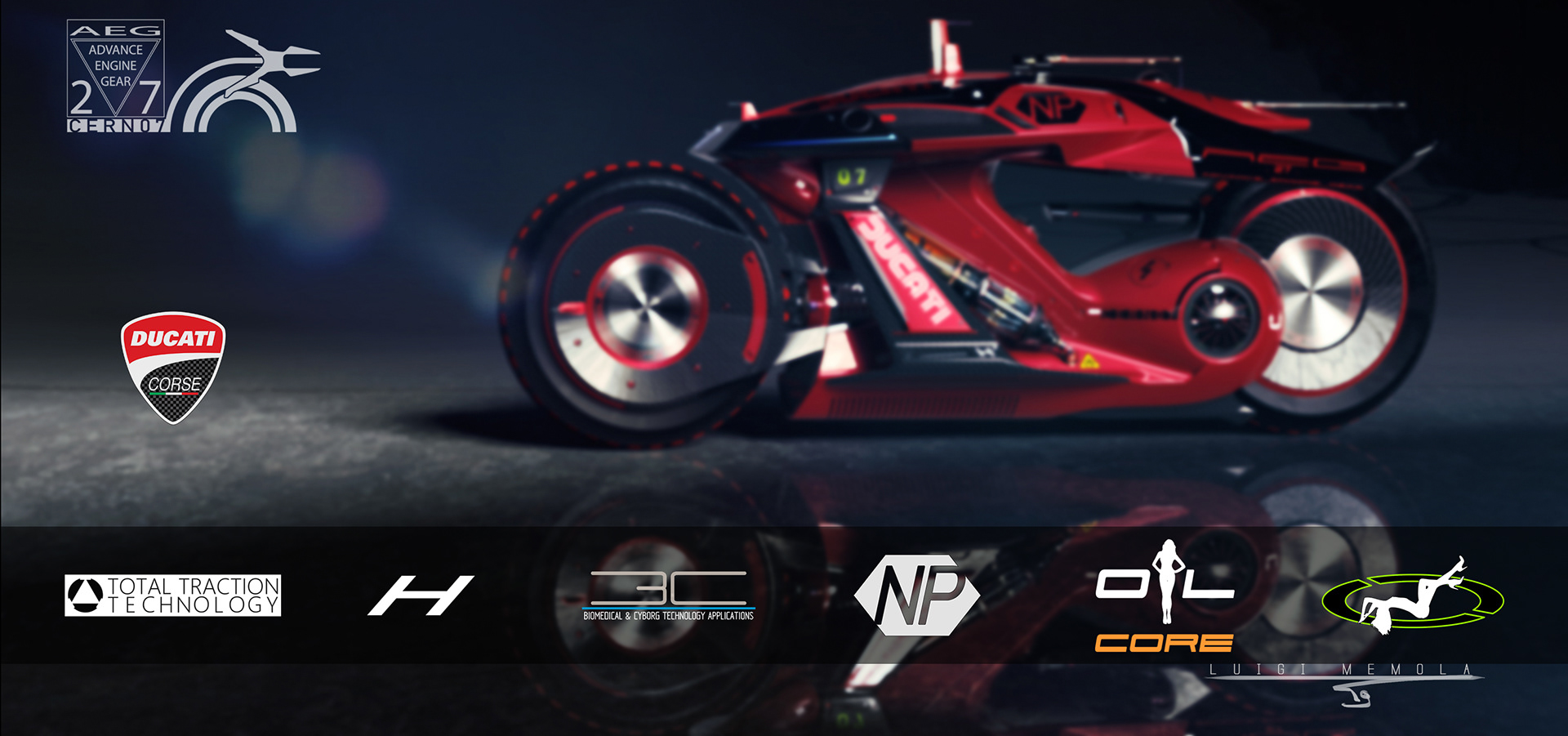 gules，Automatic design，Digital art，Aeg27 cern07 Ducati，High performance motorcycle racing，motorcycle，