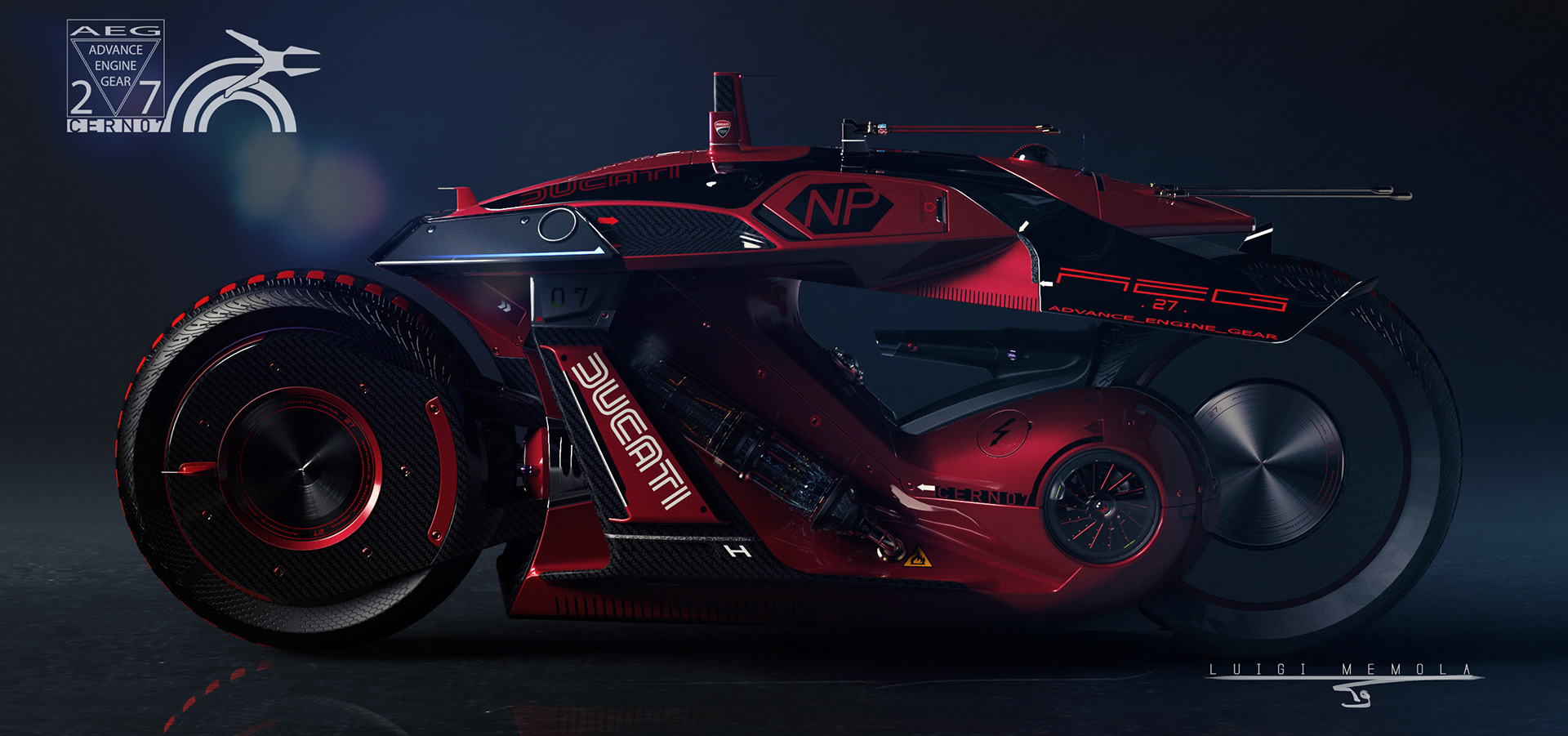 gules，Automatic design，Digital art，Aeg27 cern07 Ducati，High performance motorcycle racing，motorcycle，