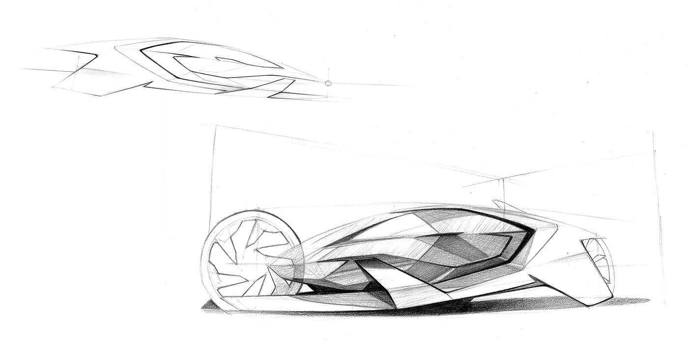 sketch，conceptual design，vehicle，sketchbook，