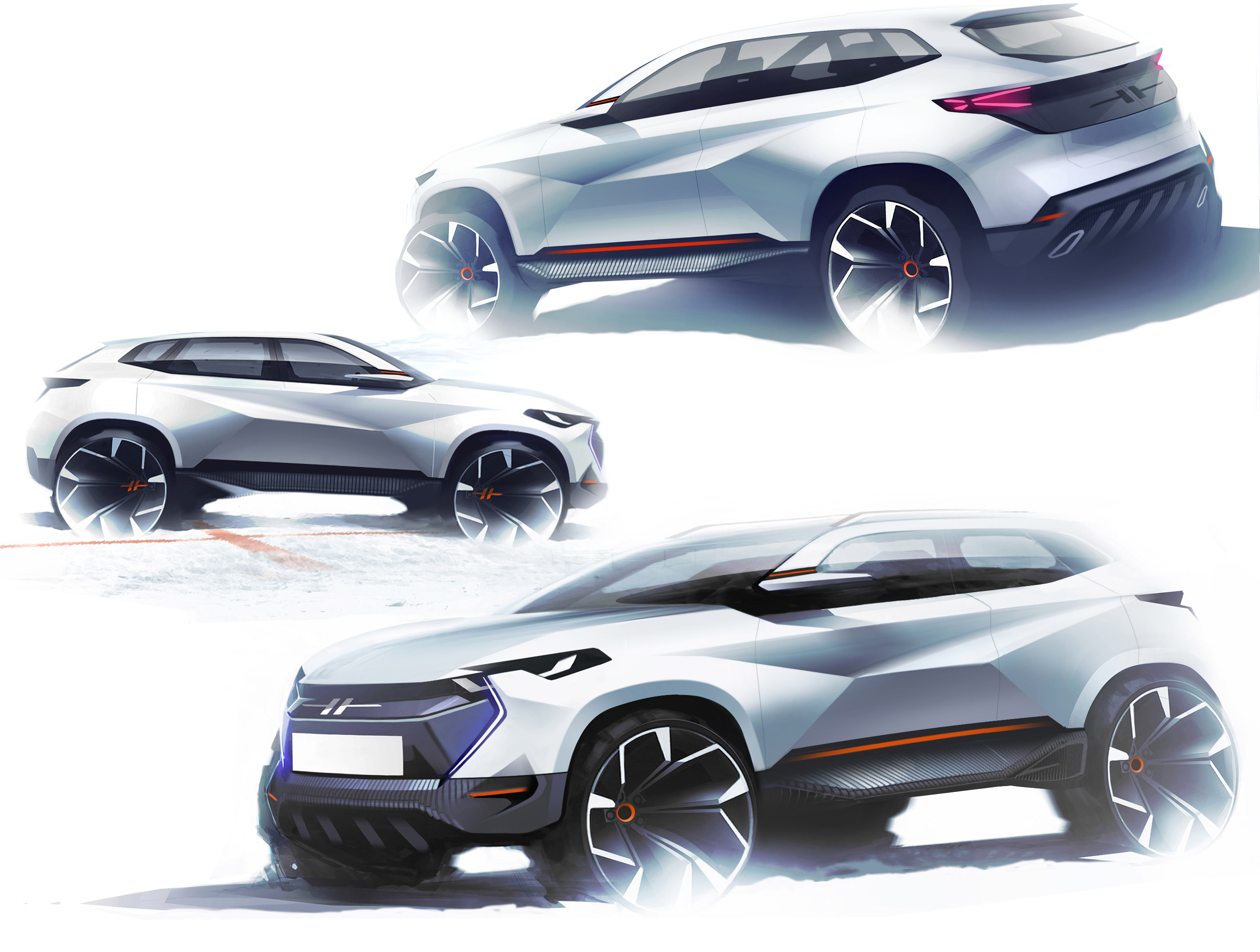 sketch，conceptual design，vehicle，sketchbook，