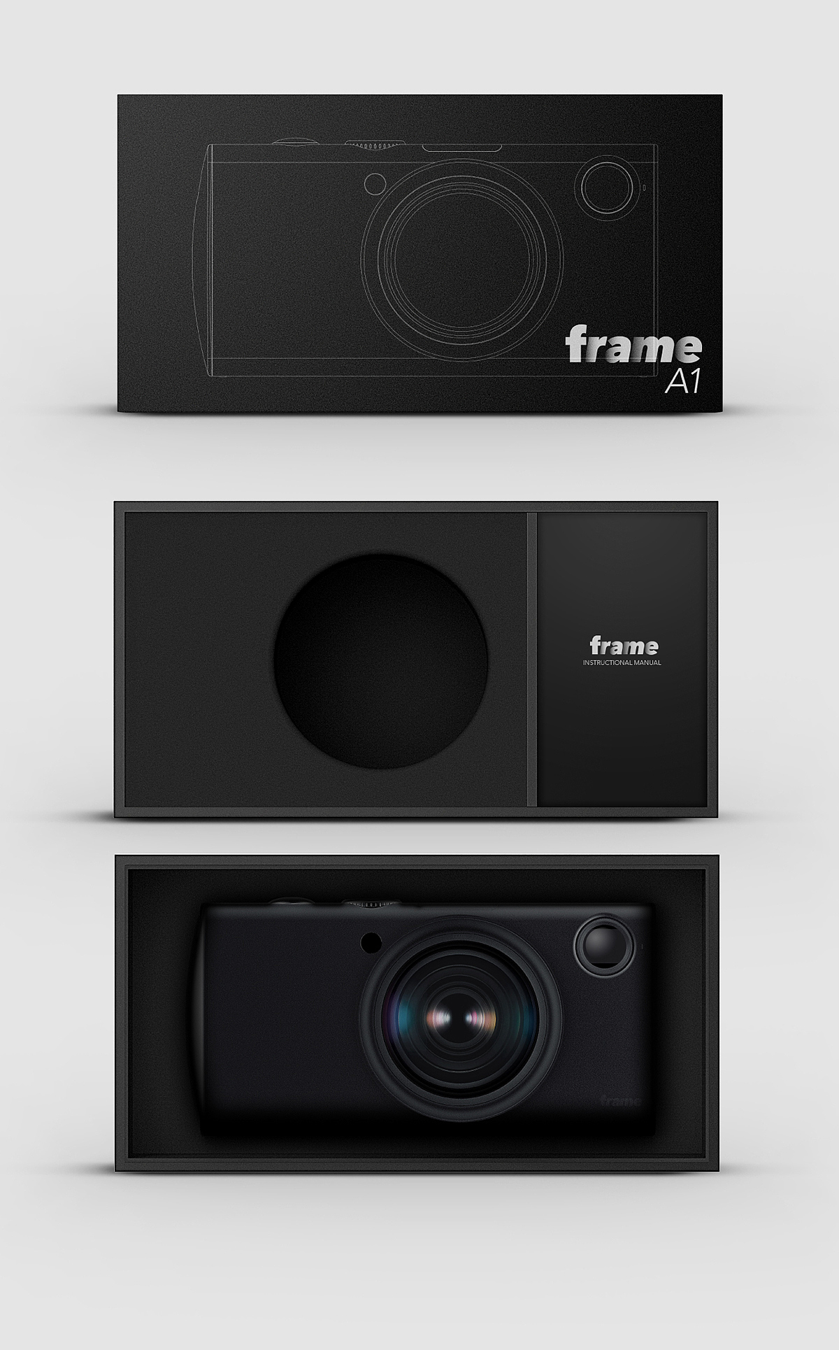 black，Camera design，FRAME Camera，