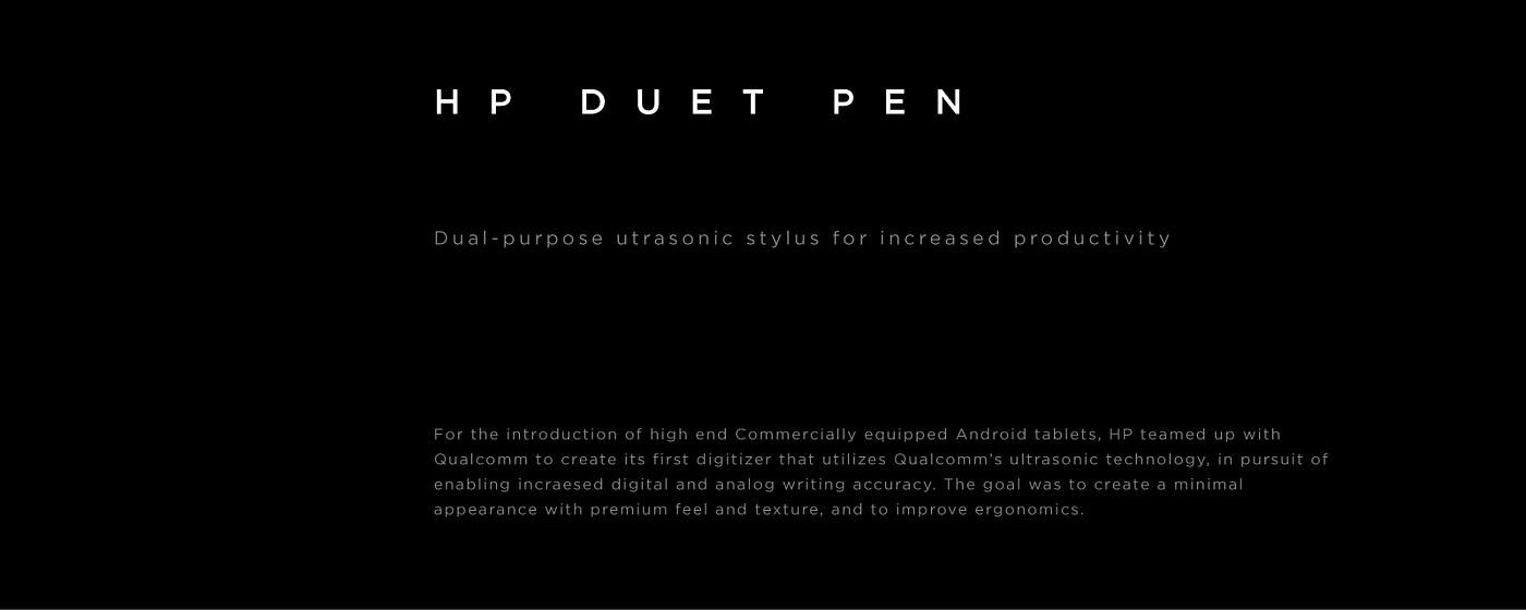 black，Electronic pen，HP DUET PEN，