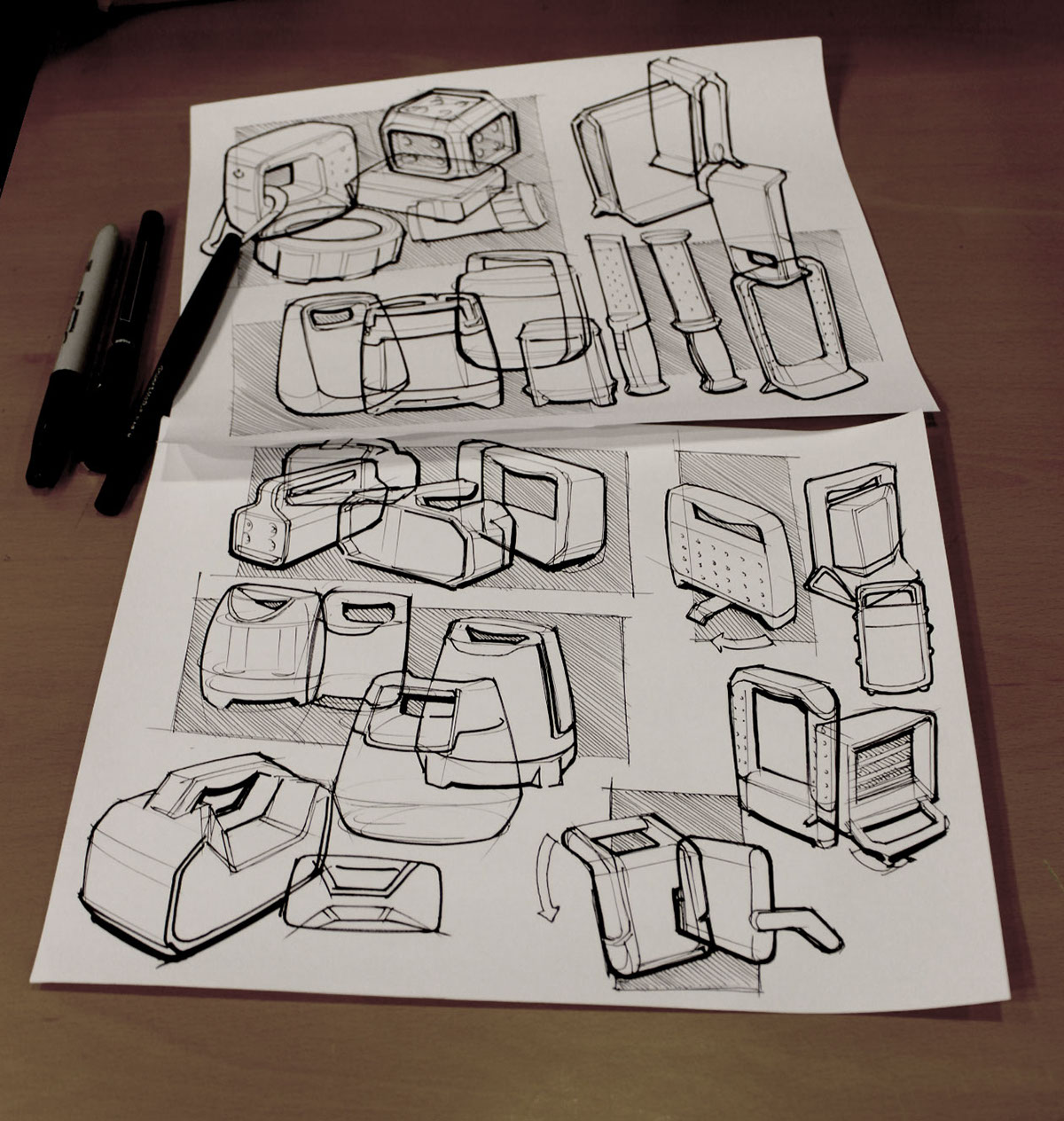 sketch，Hand drawn，industrial design，