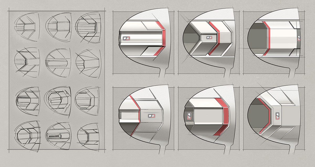 sketch，Hand drawn，industrial design，